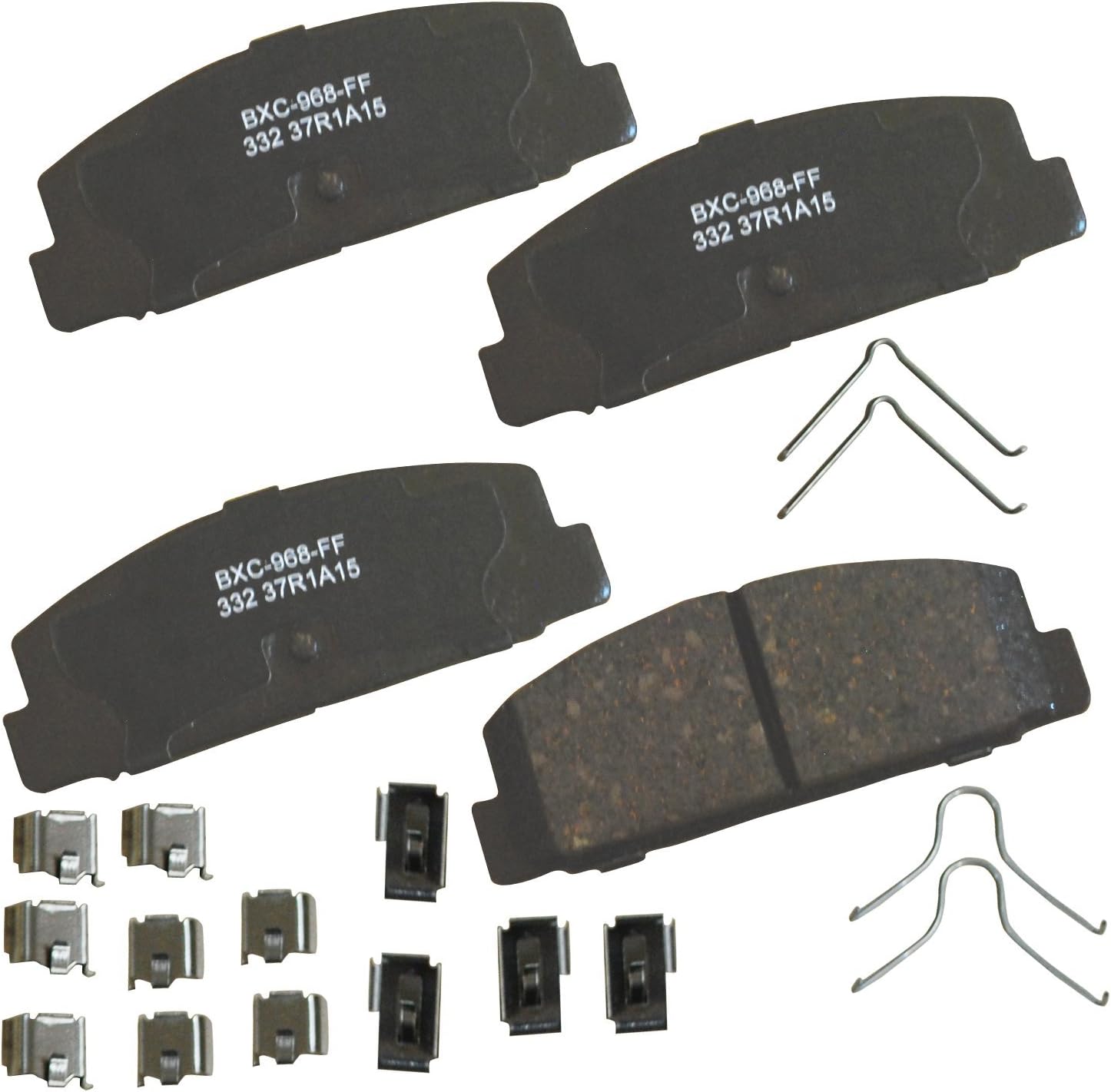 Bendix Premium SBC332 Ceramic Rear Brake Pads for Mazda 6 2005-2003, Protege 2003, RX-7 1991-1984, RX-7 1995-1993
