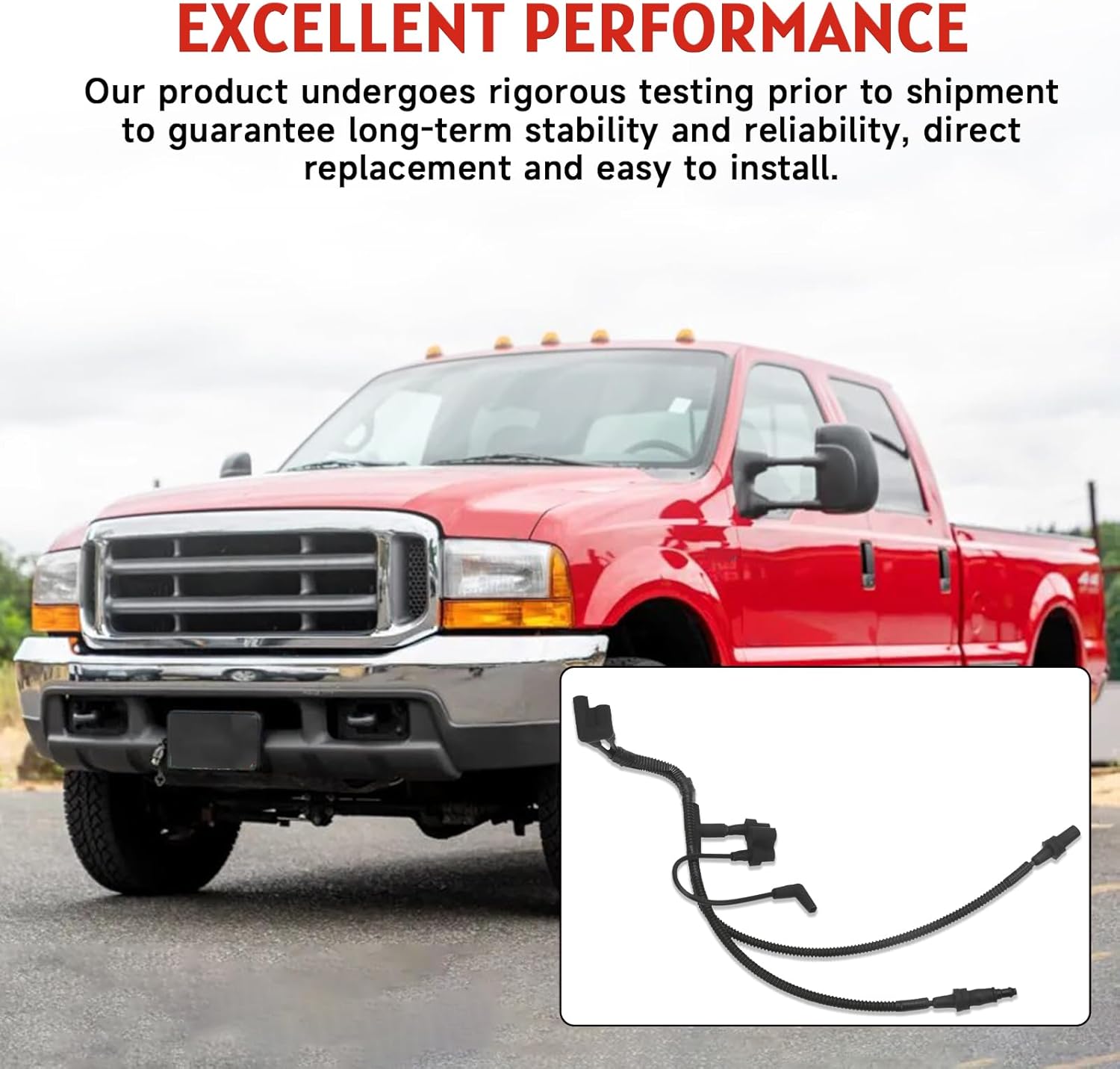 Vacuum Reservoir Tube Assembly Compatible with Ford F250 F350 Super Duty 1999-2007, Excursion 2000-2005 Auto Locking Hub Replace# F81Z-7A784-BB