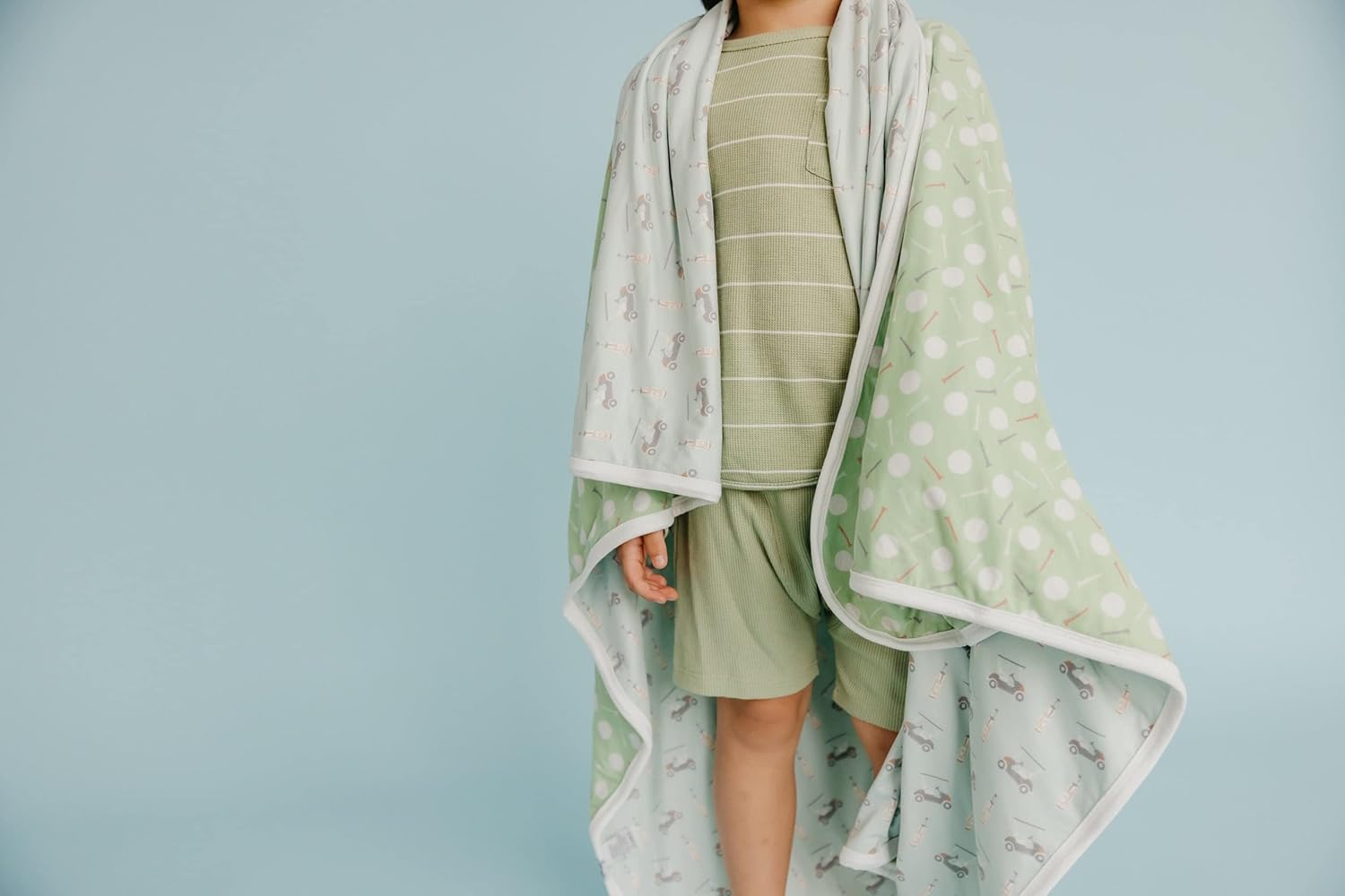 Copper Pearl Three-Layer Baby Blanket: Soft Quilt for Boys and Girls | Breathable, Cozy Toddler Blanket | 46x46 Premium Polyester/Rayon | Bogey