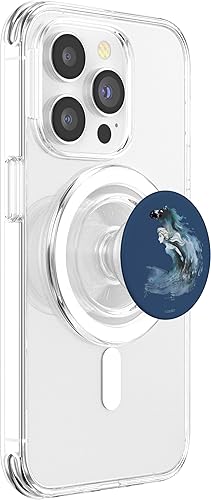 Miniatura 9 de Disney Frozen 2 Elsa acuarela caballo pintado retrato PopSockets agarre y soporte para teléfonos y tabletas, Negro