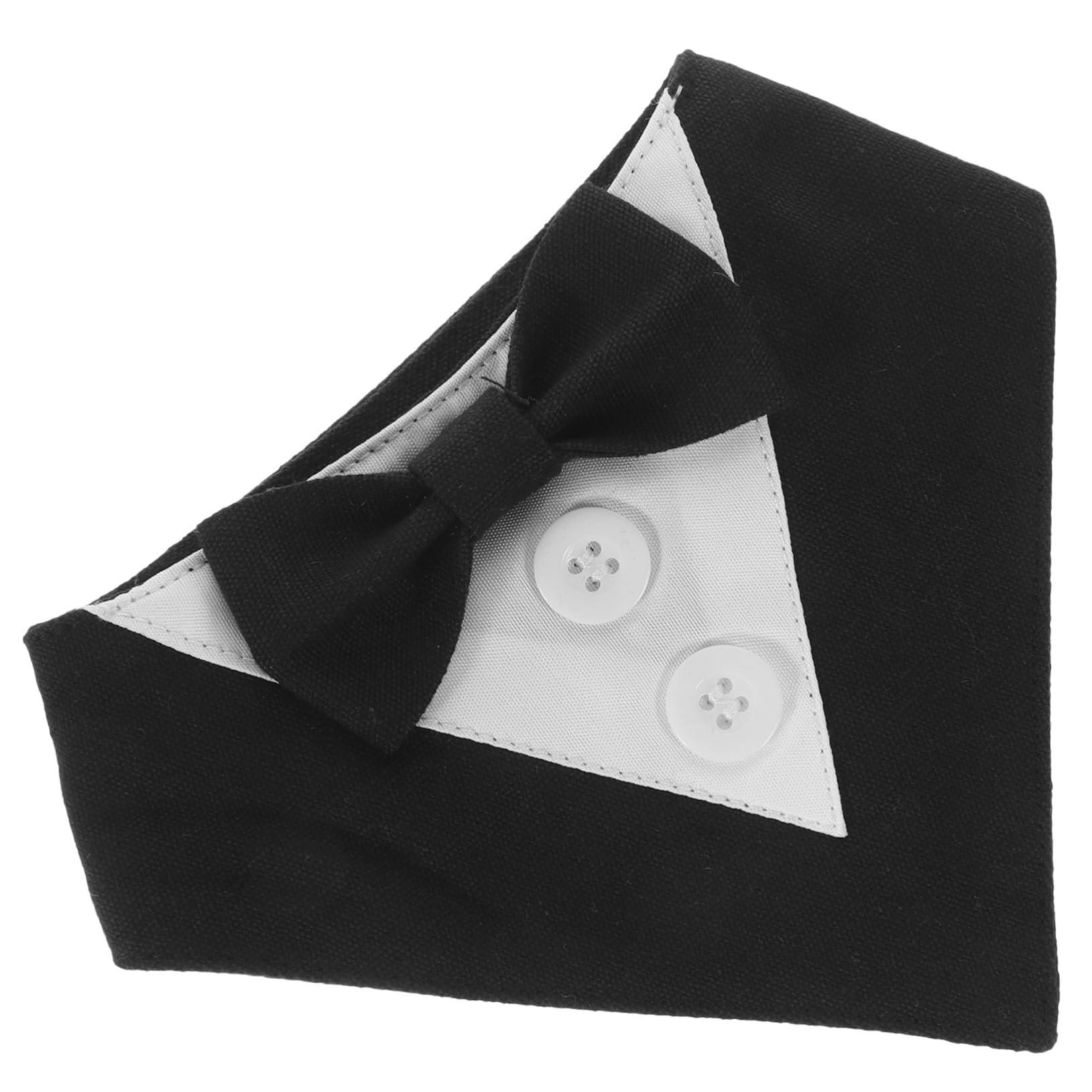 VICASKY 5 Pièces Bandana Formel pour Chien Noir XS Foulard Décoratif de Mariage et Costume Anglais pour Chiots Accessoire Pratique et Élégant pour et Photos