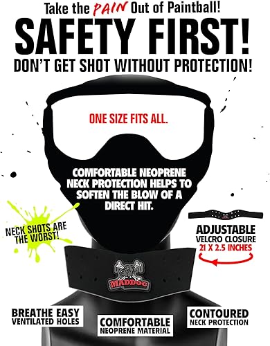 Miniatura 4 de Paquete combo de protector para el pecho acolchonado, mitón táctico y protector para el cuello Maddog Sports