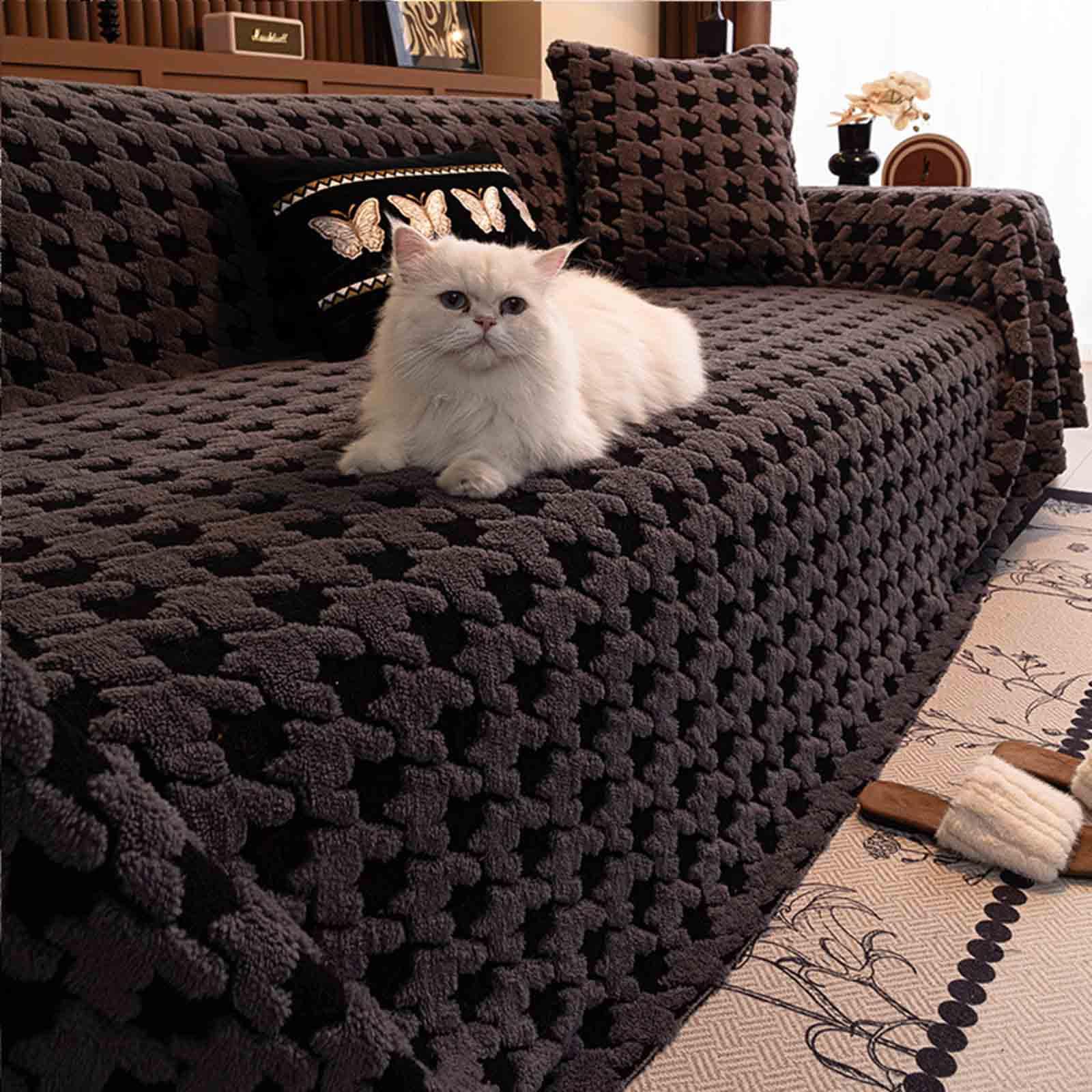 HLTQL Sofa Blankets Throws Large、Throw Blanket Sofa Bed、Couch Blanket Velvet、Sofa Throw Over Cover 3 4 2 1 Seater、Couch Cover For Cats(#6,180x420cm)