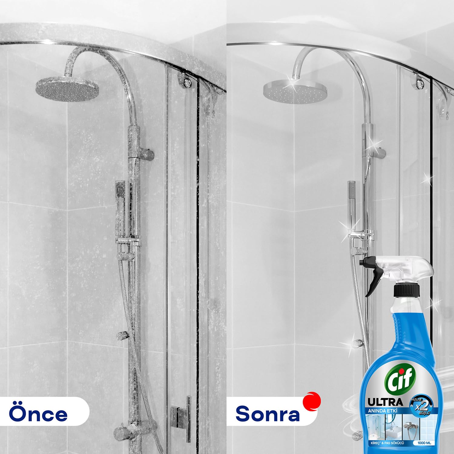 Cif Ultra Sprey Kireç ve Pas Sökücü 1000 ml