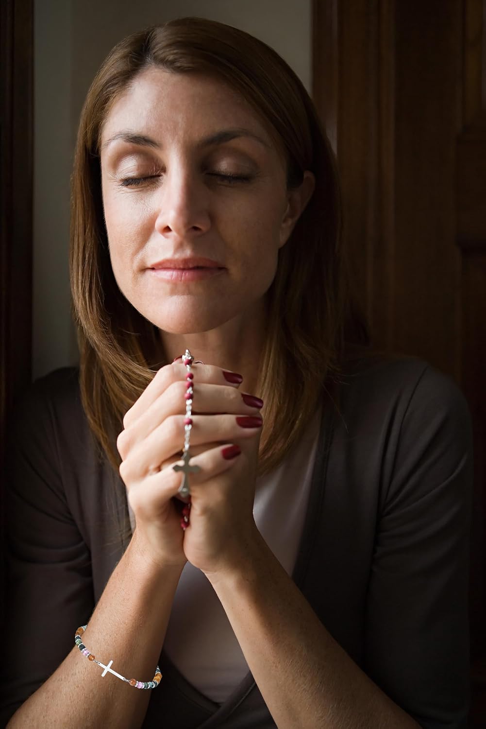 TONY & SANDY Valentines Day Gifts for Her, Christian Gifts for Women Cross Bracelet, Confirmation Baptism Easter Gift, Unique Gifts for Women Birthday Christmas - Image 2