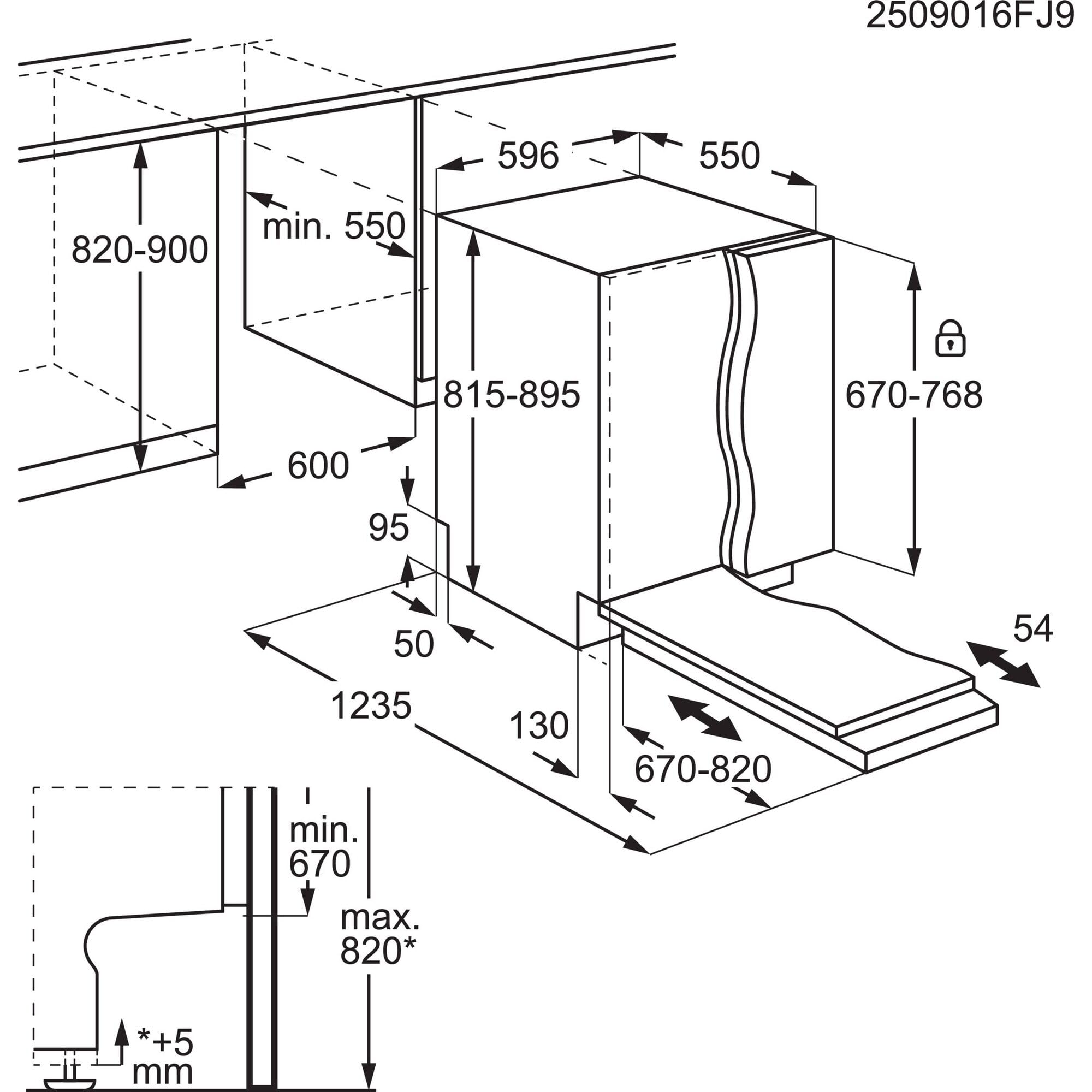 Vollintegrierter AEG 7000 Geschirrspüler 60cm, smarte WiFi Spülmaschine, flexible Körbe & effiziente Reinigung, 44dB, LightOnFloor, verbrauchsbasierte Zeitauswahl, nur 8,4L Wasserverbrauch, GI7200B1SO