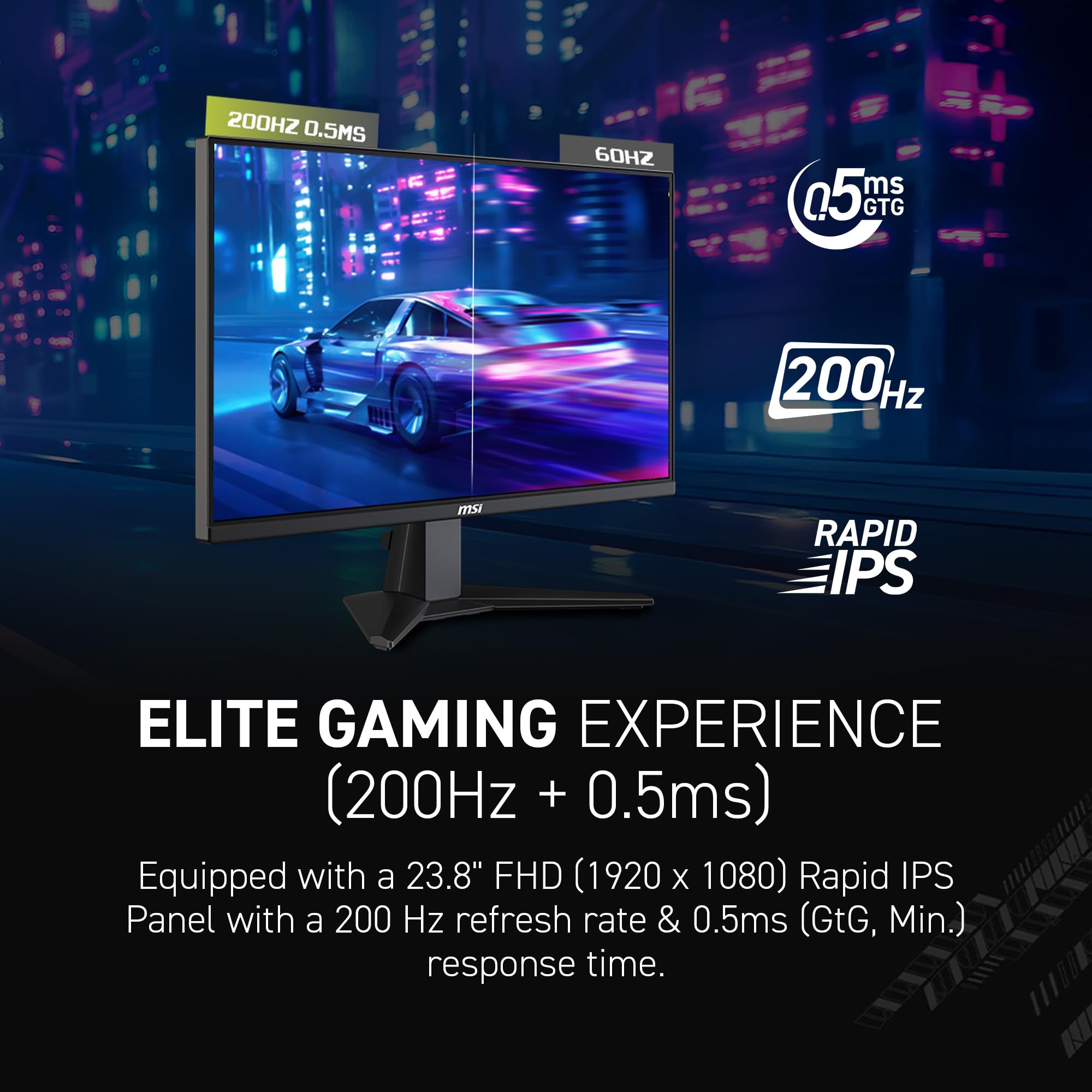 未使用　200hz MSI MAG 242F ゲーミングモニター 24インチ Amazon.com: MSI MAG 242F 24-inch 1920 x 1080 (FHD) Gaming