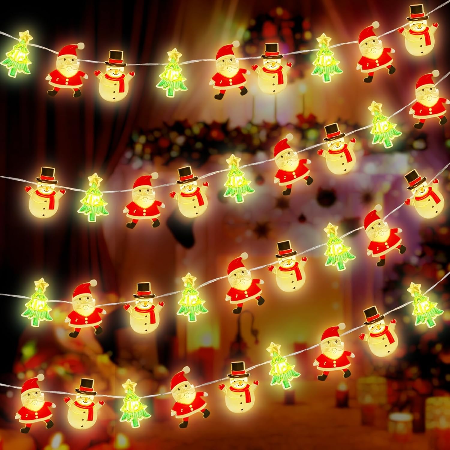 Shinybox Christmas LED Fairy Lights, 5 m 50 LED Fairy Lights for