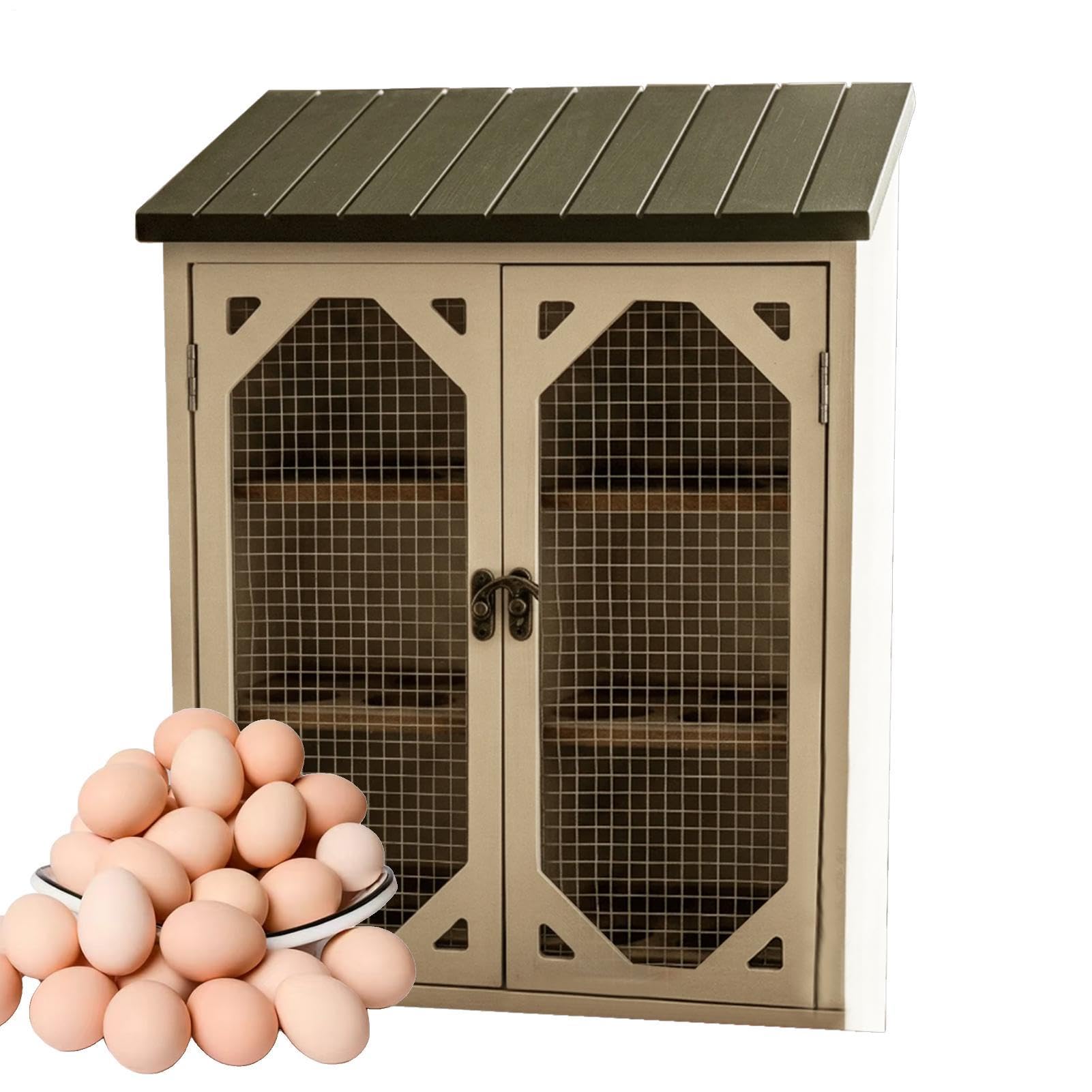 Boîte à œufs en bois style rustique pour organiser le plan de travail de votre cuisine