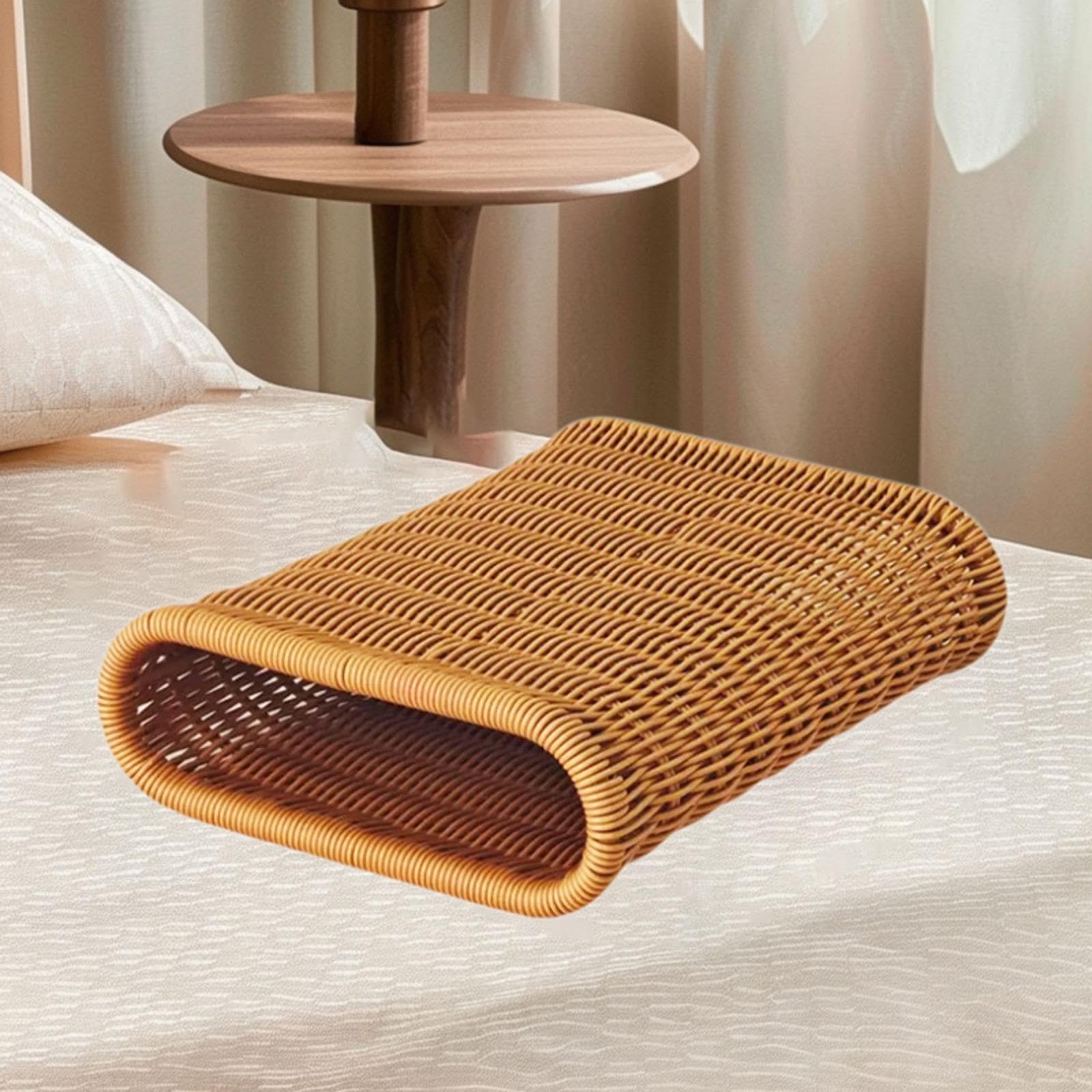 Gralara Saunakissen Cooles Ergonomisches Kurvendesign, Handgewebt für Den Haushalt, Sommer SPA