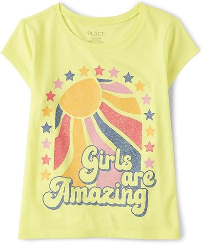 The Children's Place girls Short Sleeve Graphic T Shirt