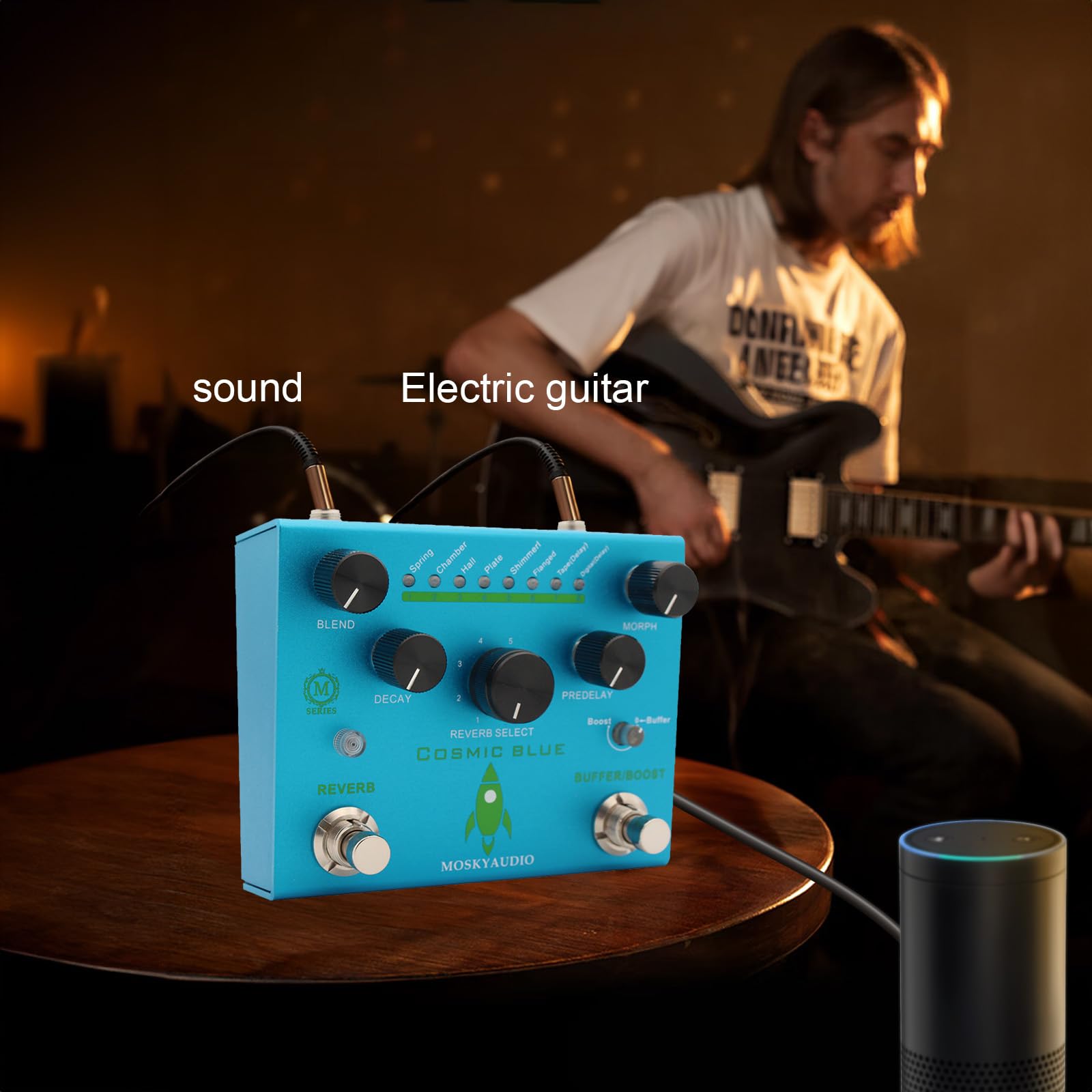 Amazon.co.jp: ALXFFBN ギターエフェクトペダル デジタルリバーブ