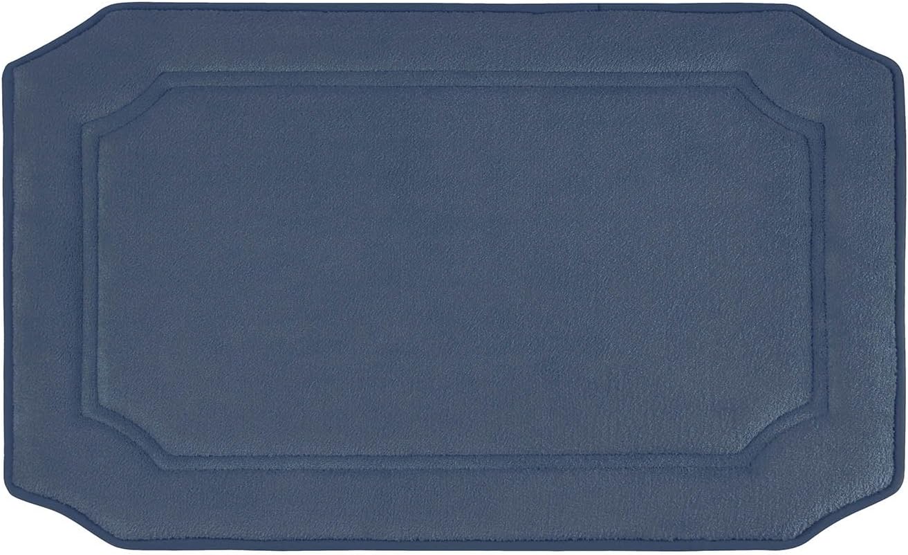 Bounce Comfort Walden Bath Rugs, 20 x 32, Dusty Blue