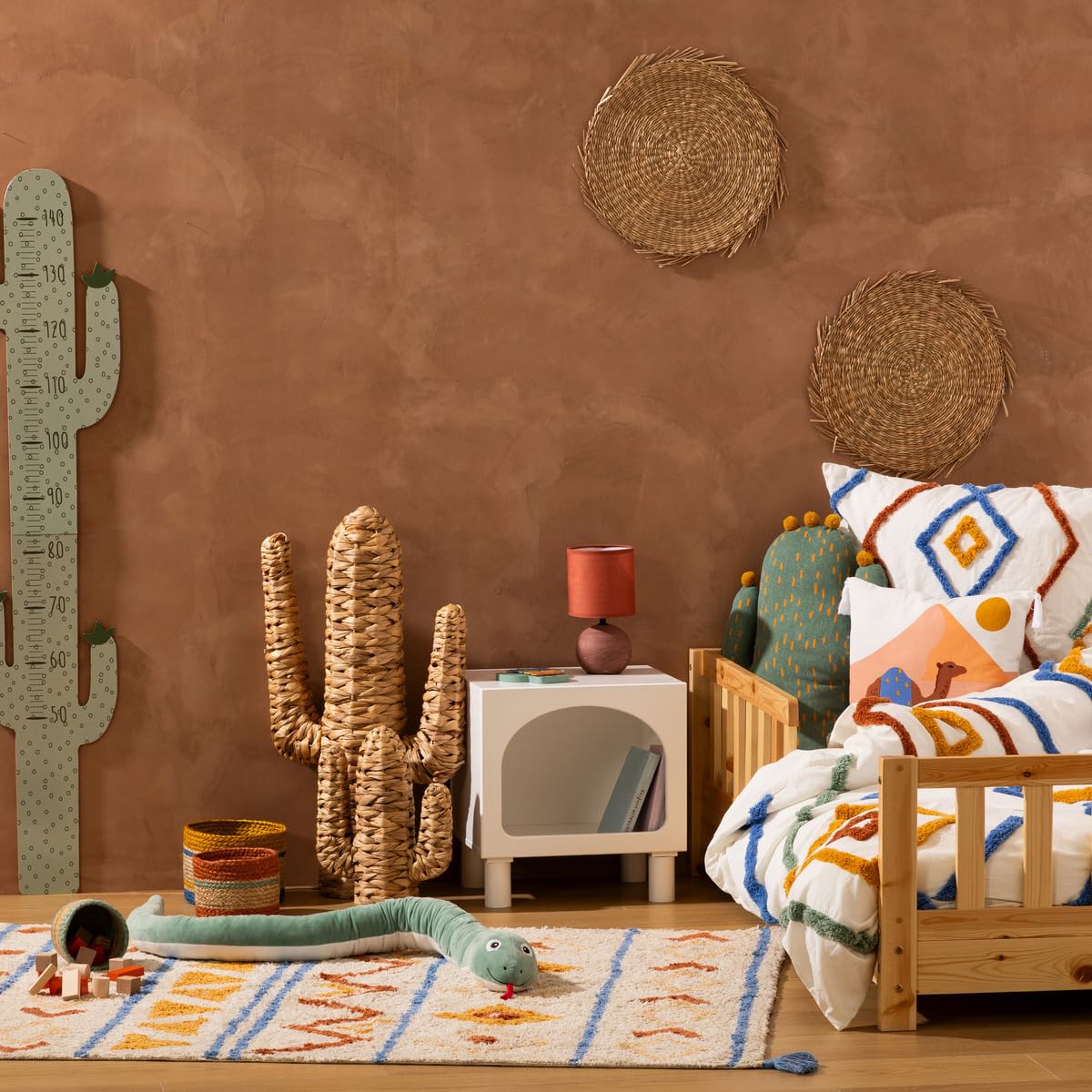 Objet déco Cactus en Osier H 75 cm - Atmosphera