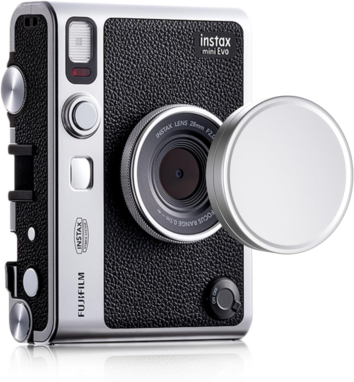 Rieibi Lens Cap for Fujifilm Instax Evo, Fuji Instax Accessories - Anti-Scratch Aluminum Lens Cover with Flocking Internal