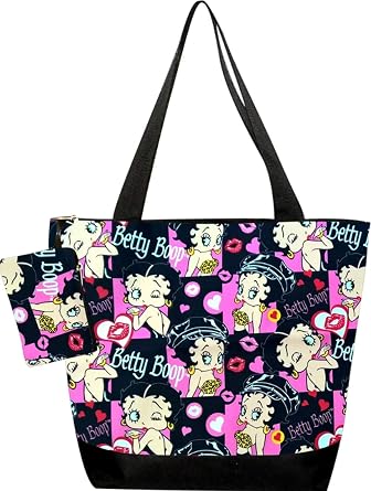 Betty Boop Polyester Shopping Bag with Coin Purse