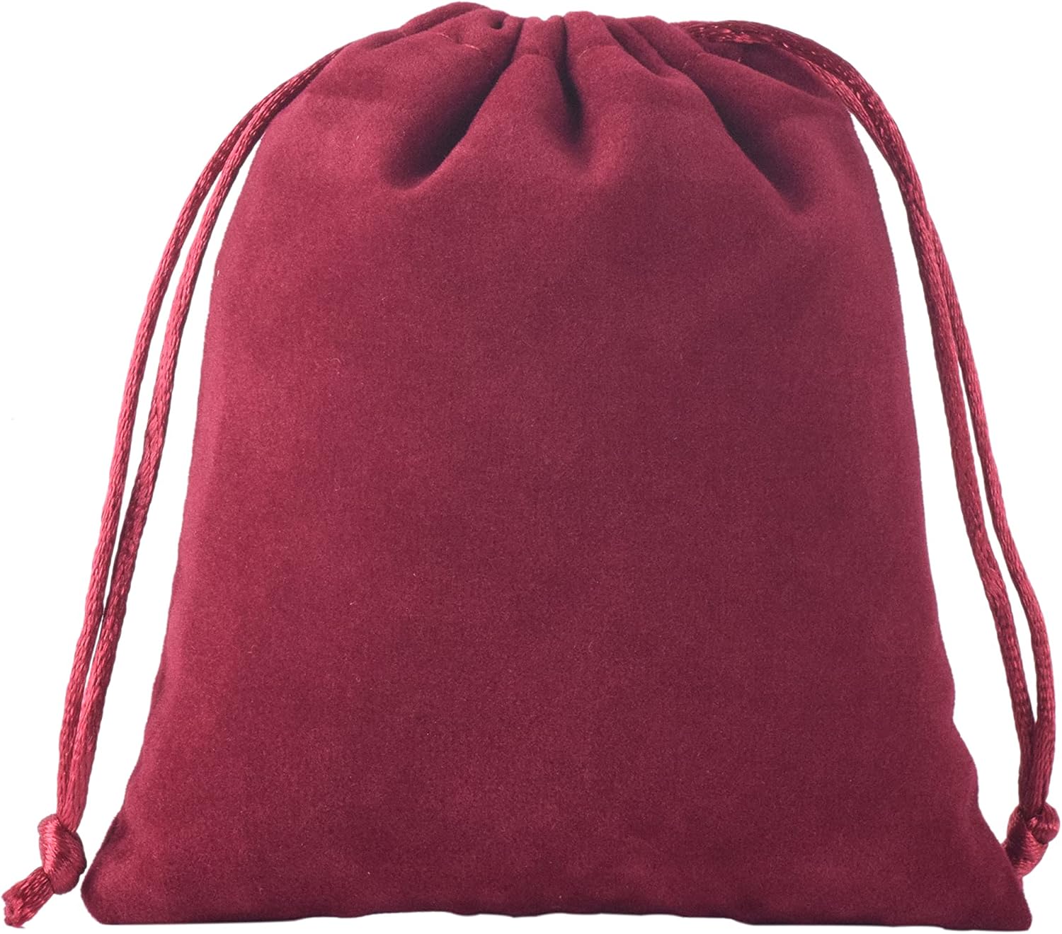 KONMAY 20pcs Small Velvet Drawstring Bags, 5.0x7.0cm Wine Velevet Jewellery Pouches for Gifts Party Favors - Image 3