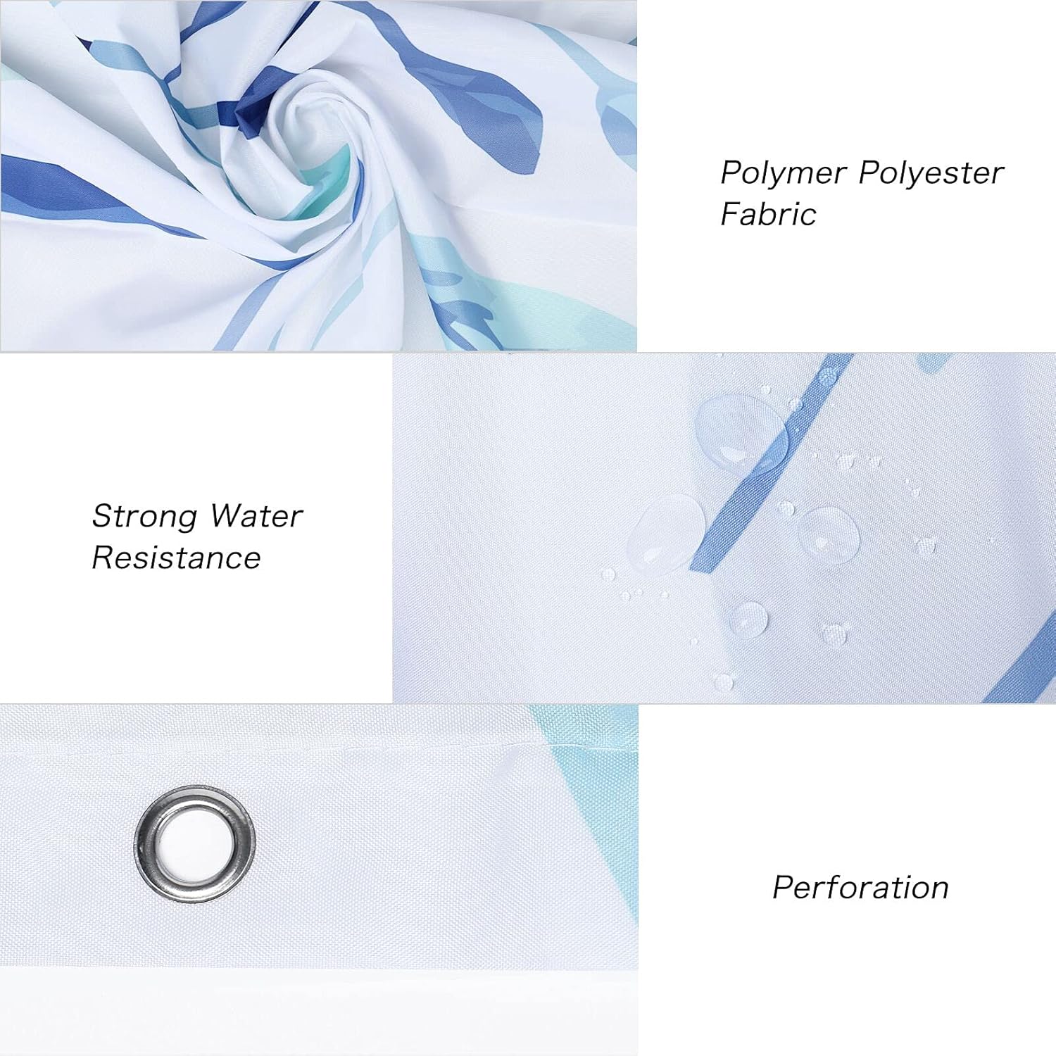 Mightree Bathroom Sets with Shower Curtain and Rugs 4pcs Sets, Waterproof Fabric Bathroom Curtain with 12 Hooks, Toilet Lid Cover and Bath Mat, Non-Slip Rug Foot Mat, Pink Flower, Large : Home & Kitchen