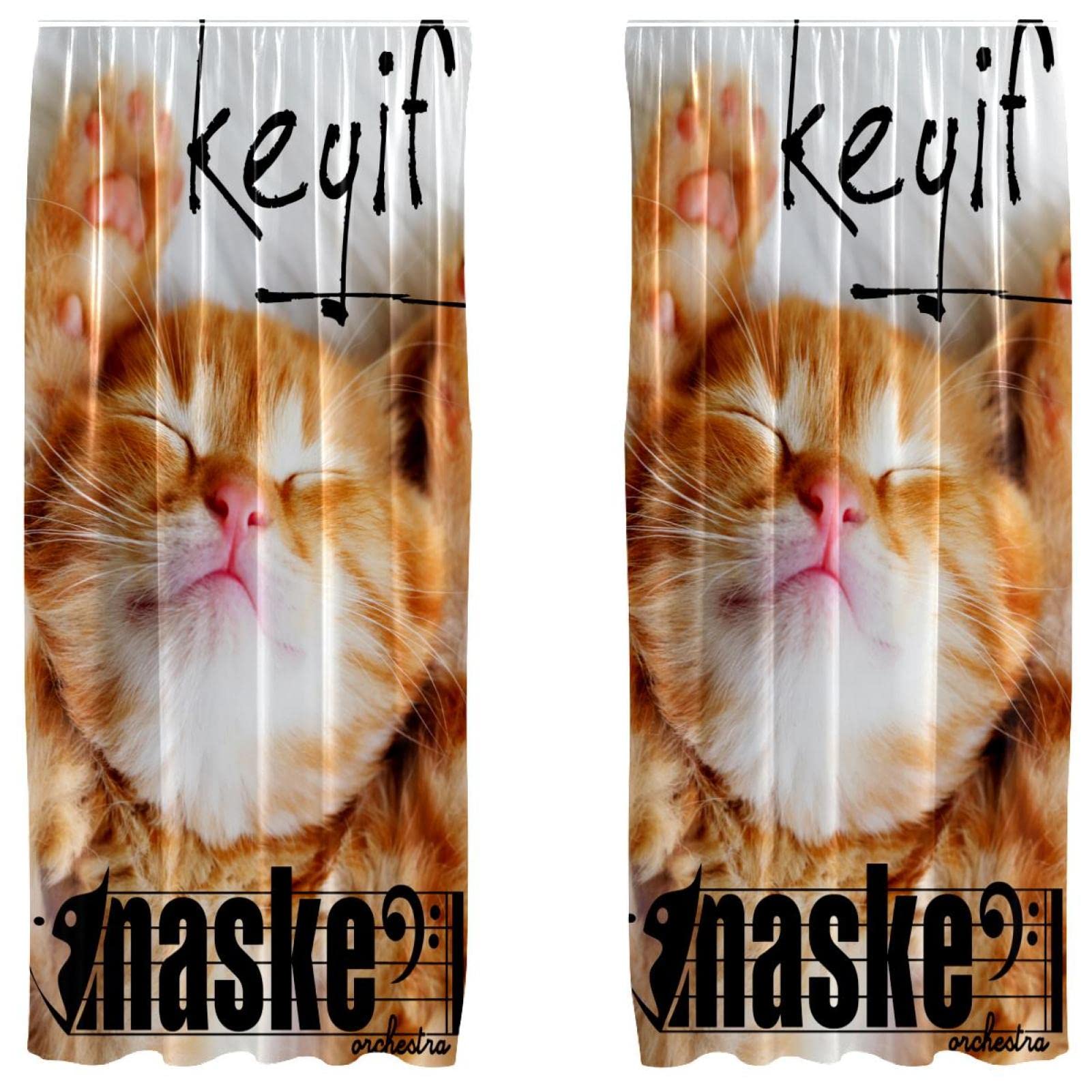 Rideaux matin de chat 139,7 x 213,4 cm : la solution anti vis-à-vis pour chambre