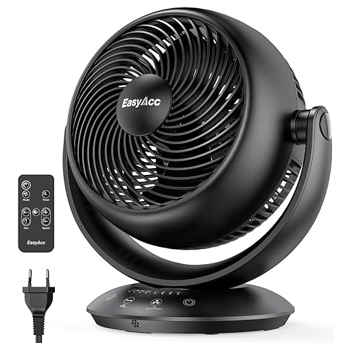 EasyAcc Air Circulator Desk Fan,11-Inch Quiet 35dB Oscillating Fan with