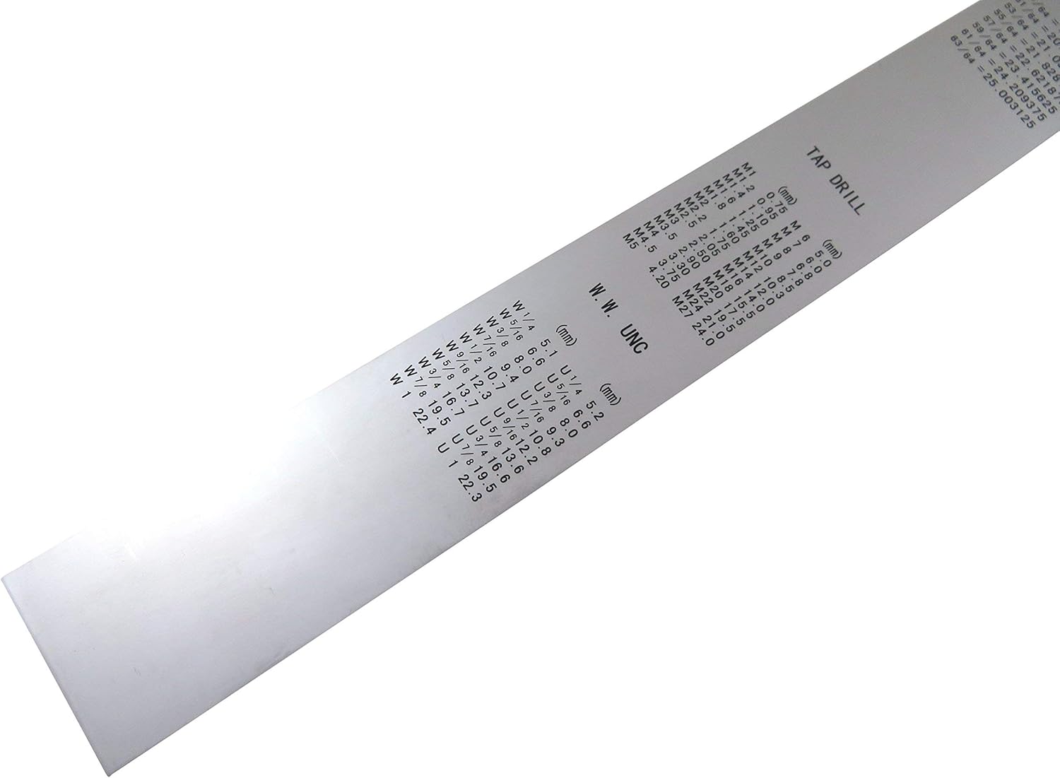Shinwa 1000 mm Rigid"Zero Glare" Metric Machinist Rule/Rule Scale .5mm & mm