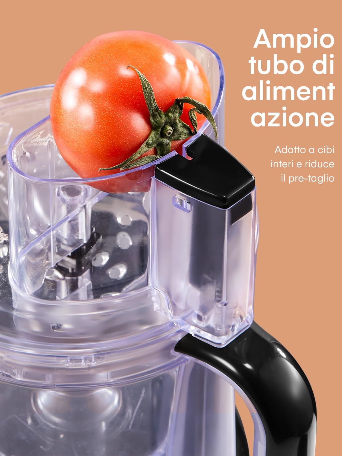 FOHERE Robot da cucina, 12 tazze, 2 in 1, tritatutto e tritacarne per tritare, sminuzzare, sminuzzare, purea e impastare, in acciaio inox