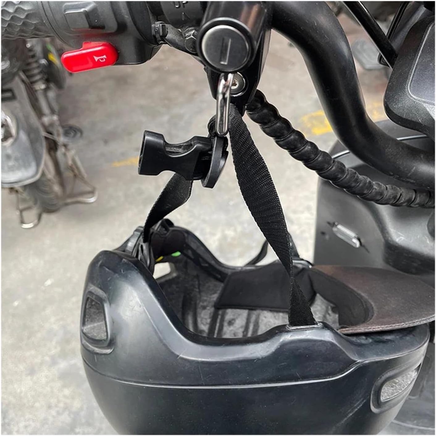 ヘルメットロック ヤマハ用 トレーサー用 9GT バイク用ヘルメットロック 盗難防止 セキュリティ 安全(With logo)