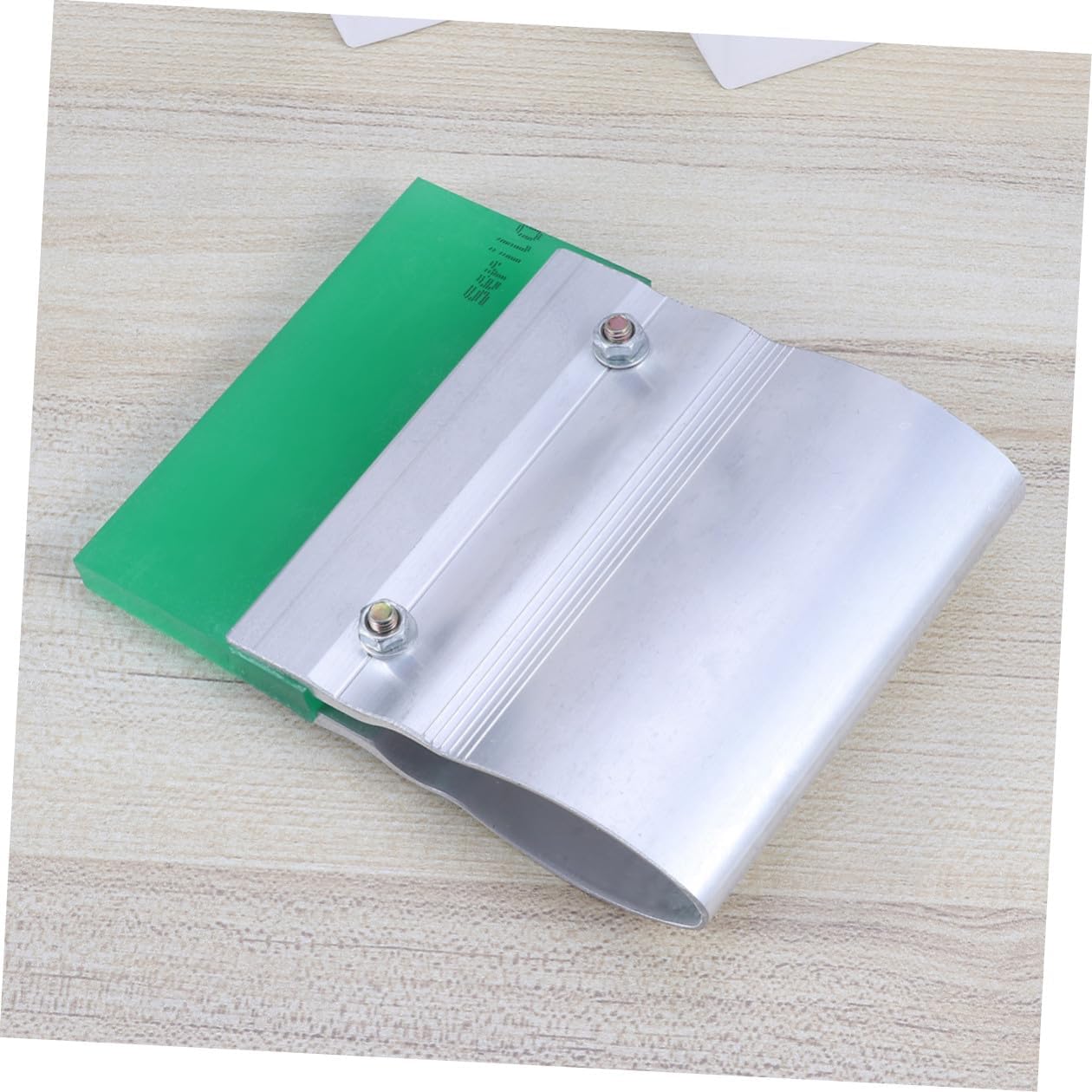 Sturdy Rubber Squeegee Aluminum Handle Precision Cut Screen Printing Ink Scraper for Hand and Machine Use