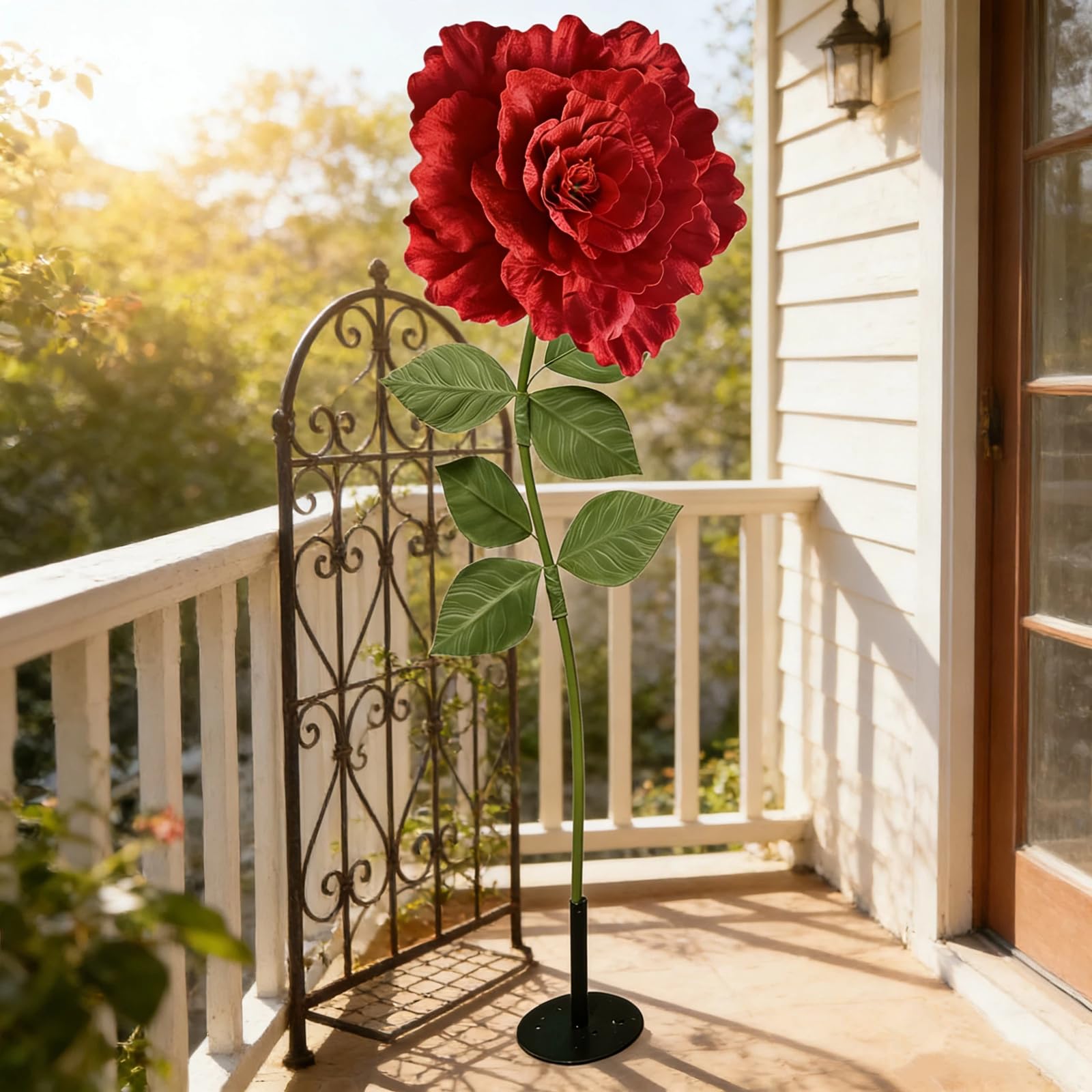 YUANXIN Rosa Artificiale Gigante da 165 cm, Rose Finte Lavorate a Mano, Regalo Creativo per San Valentino, Festa della Mamma e Matrimoni, Ideale per Decorazioni di Nozze