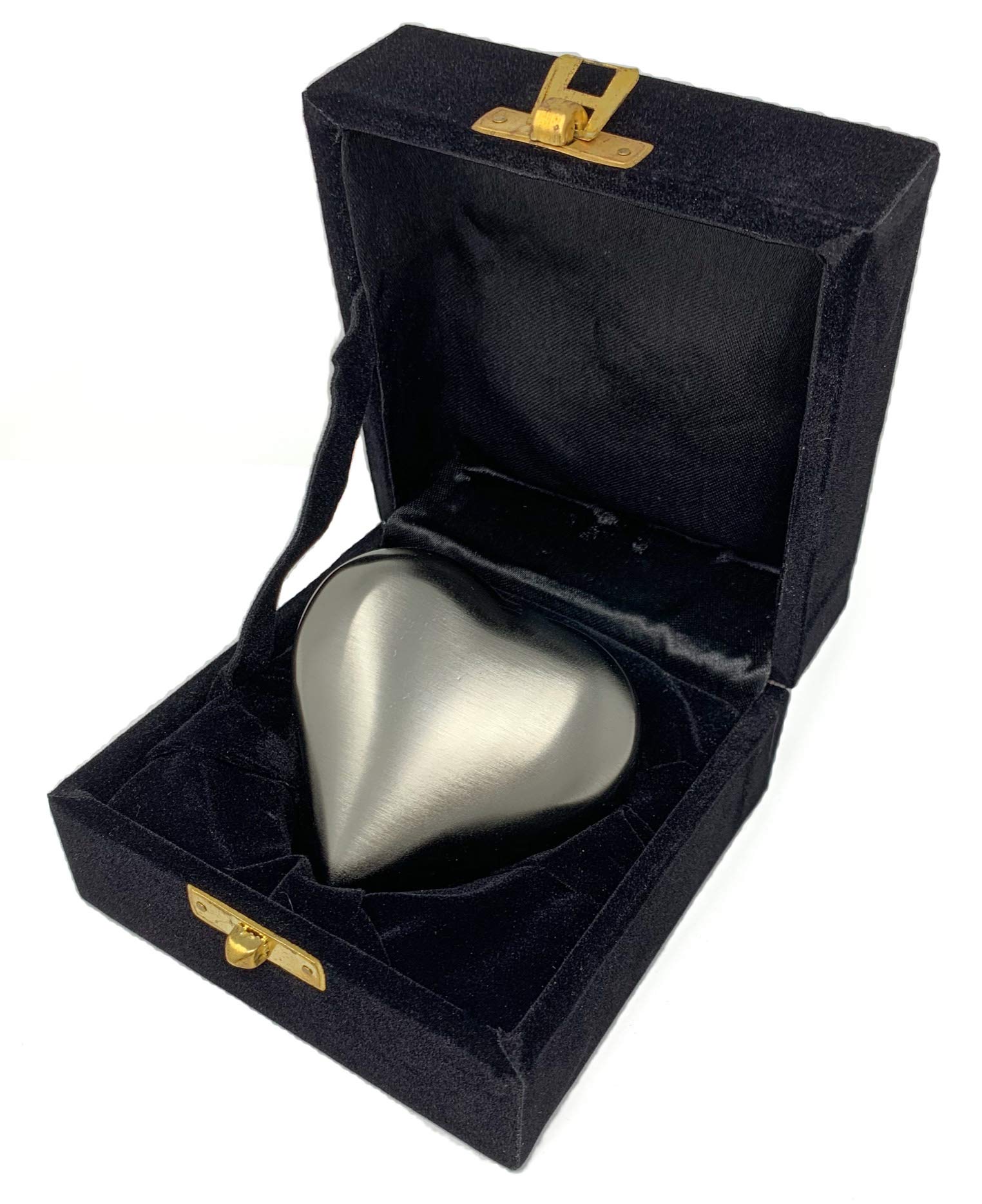 Momentful Life Pewter Heart Keepsake Cremation Urn in Velvet Box