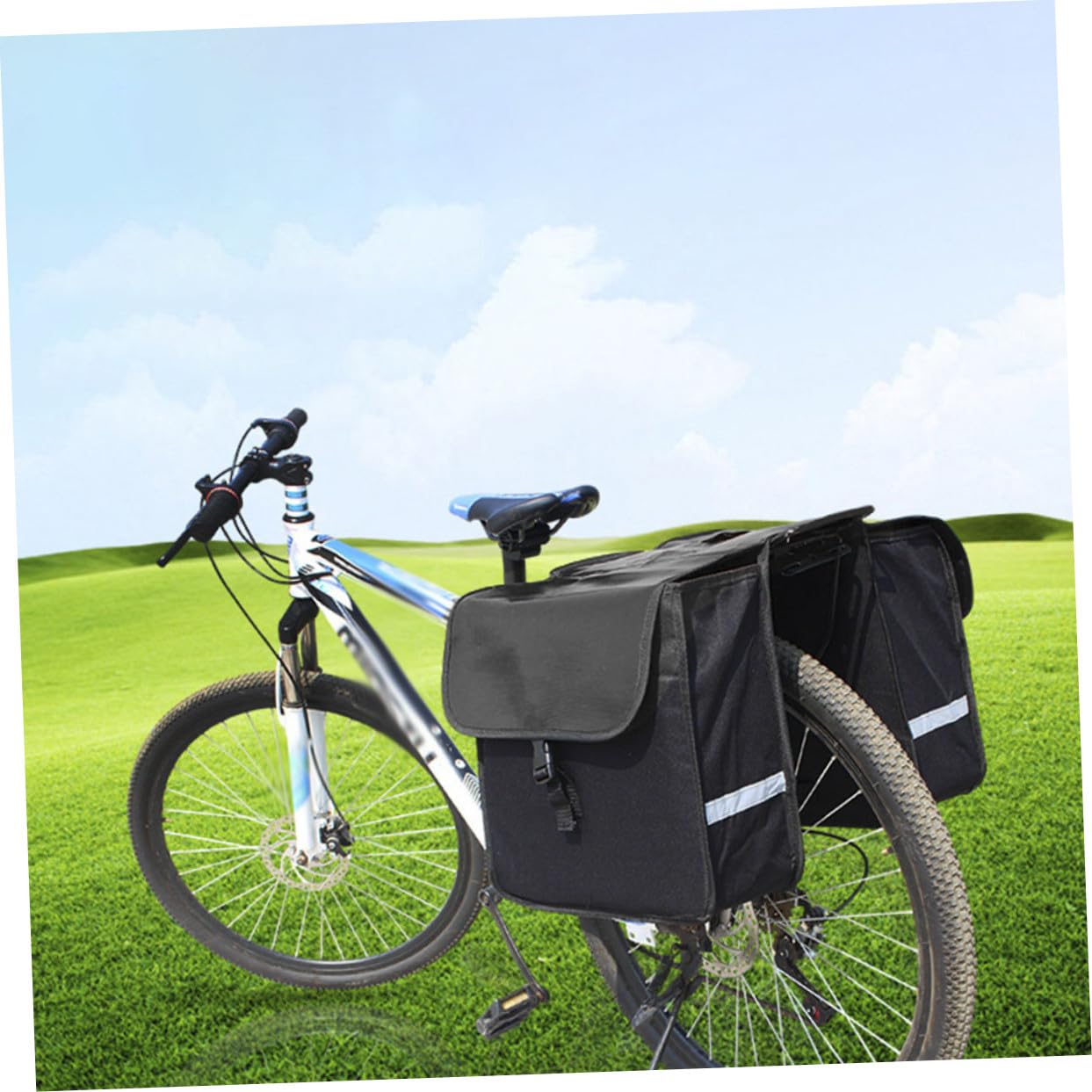BESTonZON Borsa Portapacchi Bicicletta con Fascia Riflettente