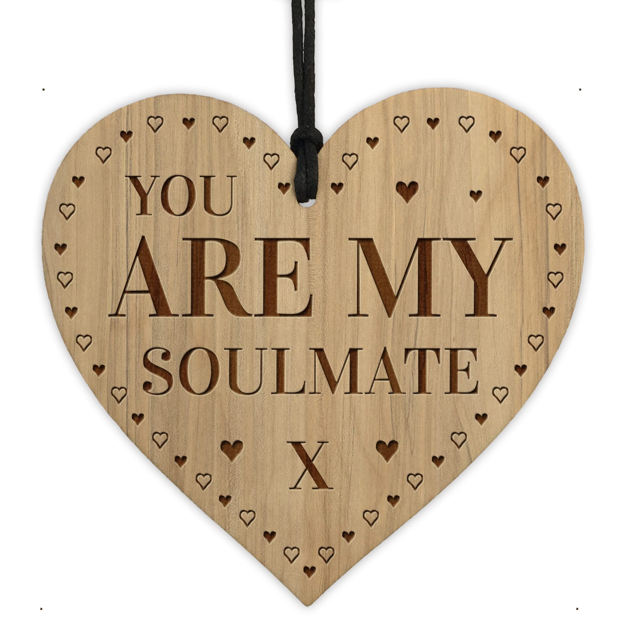 Red Ocean YOU ARE MY SOULMATE GIFT Engraved Heart Soulmate Gifts Husband Wife Gifts Anniversary Birthday Christmas For Him Her