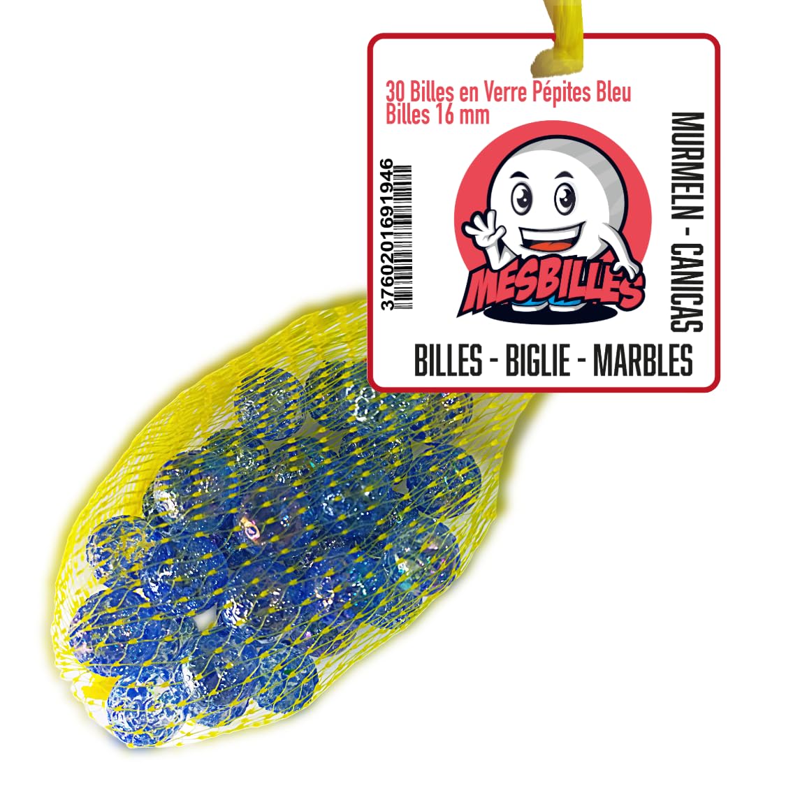 Trésor Décoratif - Bille Forme Feuille d'érable en verre Bleu-Nuit