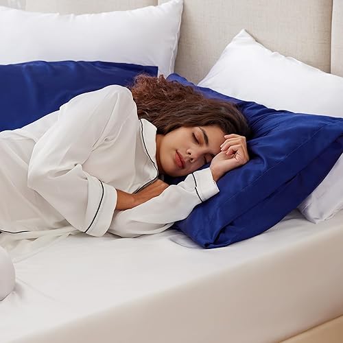 Miniatura 2 de Love's cabin - Juego de 2 fundas de almohada de satén para el cabello y la piel, tamaño estándar, fundas refrescantes con cierre de sobre, similares