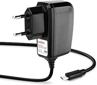 subtel Chargeur Micro USB 5V 2A / 2000mA 1.2m Compatible avec, Adaptateur Secteur, Câble Charge Rapide, Station Charge