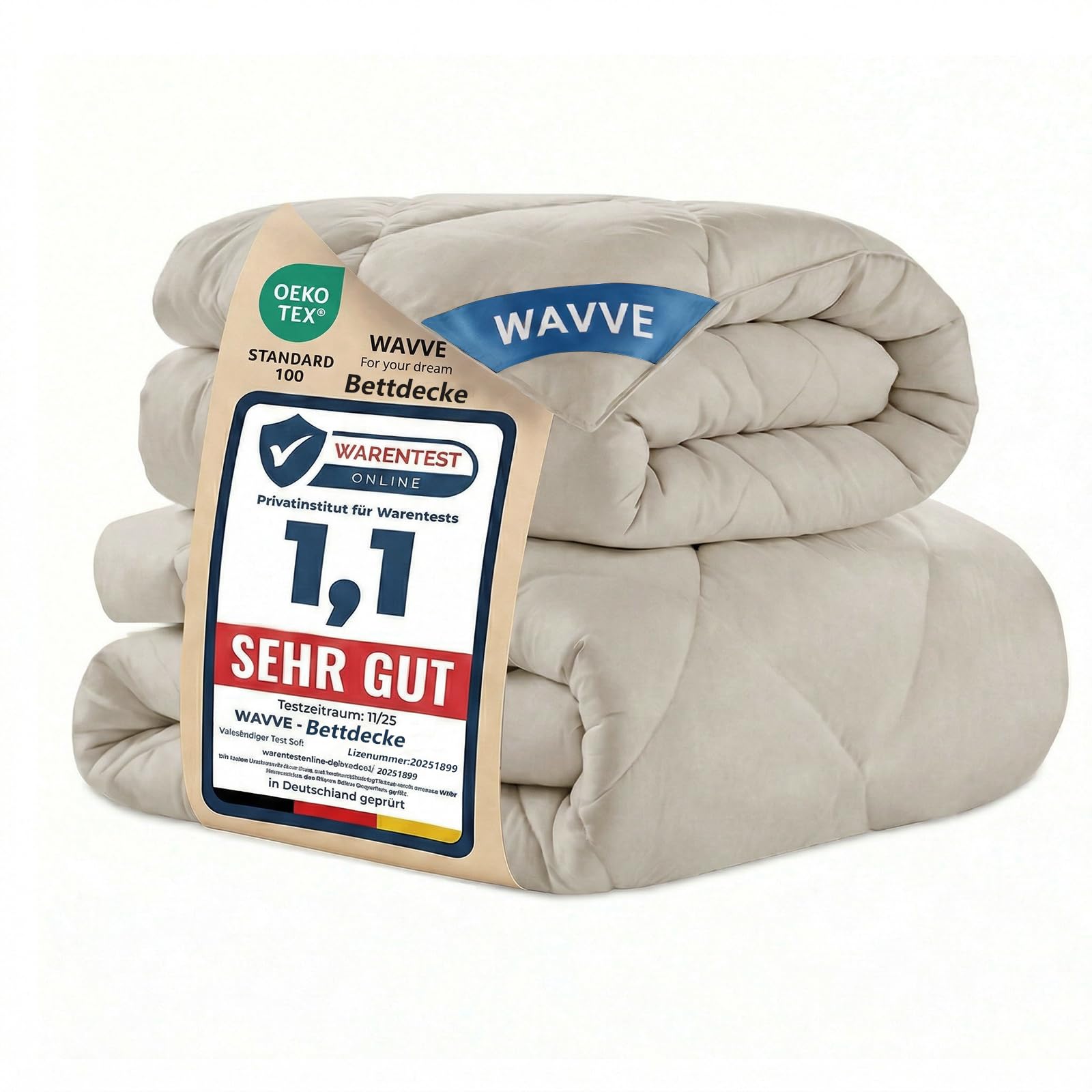 WAVVE Bettdecke 4 Jahreszeiten 2 teilig - Ganzjahresdecke 300gsm+ Sommerdecke 150gsm＝Winterdecke 450gsm, Steppdecke für Vierjahreszeiten/Sommer/Winter
