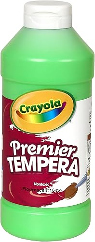 Crayola Pintura fluorescente botella de plástico de 16 onzas verde