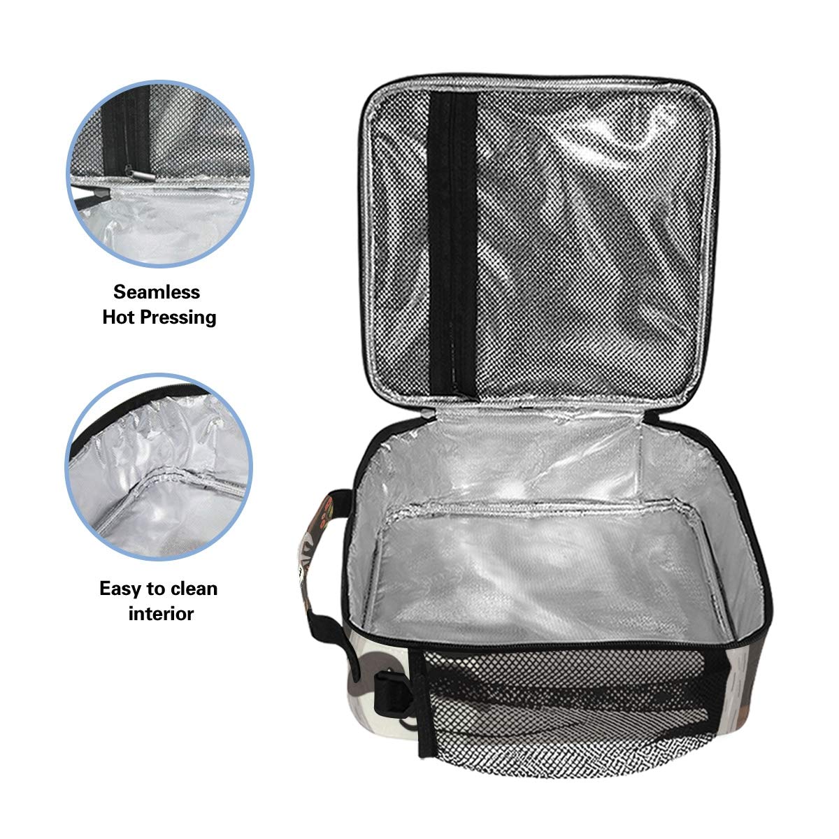 Faultier-Lunchbox Isoliert – Wiederverwendbare Brotzeit-Tasche Mit Schultergurt, Für Arbeit, Picknick & Outdoor
