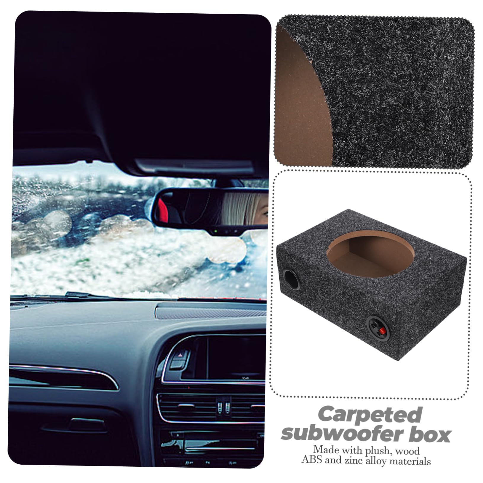Scatola Per Subwoofer Sigillata Per Auto Alloggiamento e Facile Installazione Per Appassionati Perfetta Per Migliorare Suono Impianto Audio Design Resistente e Affidabile