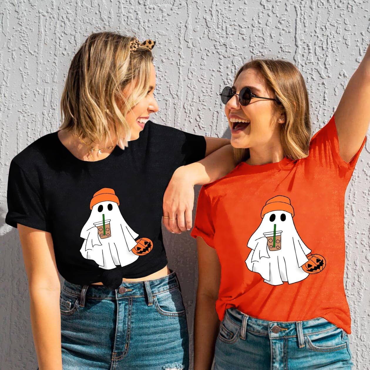 Halloween Shirts for Women Funny Graphic Print Fall T Shirt - Image 5