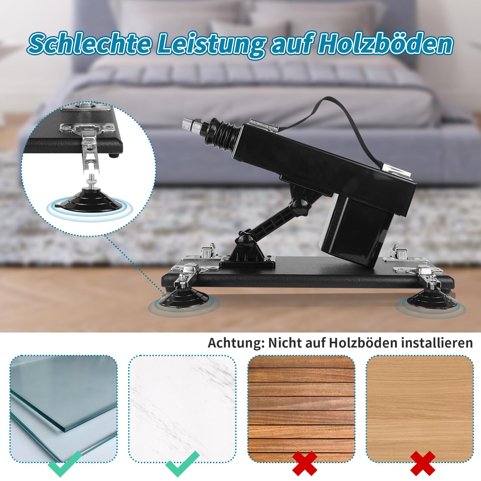 ANNGEOK Sexmaschine für Frauen und Männer Automatische Maschine Sex Spielzeug Fickmaschine Sexspielzeug SextoySet Kolben Dildo Maschine (6)
