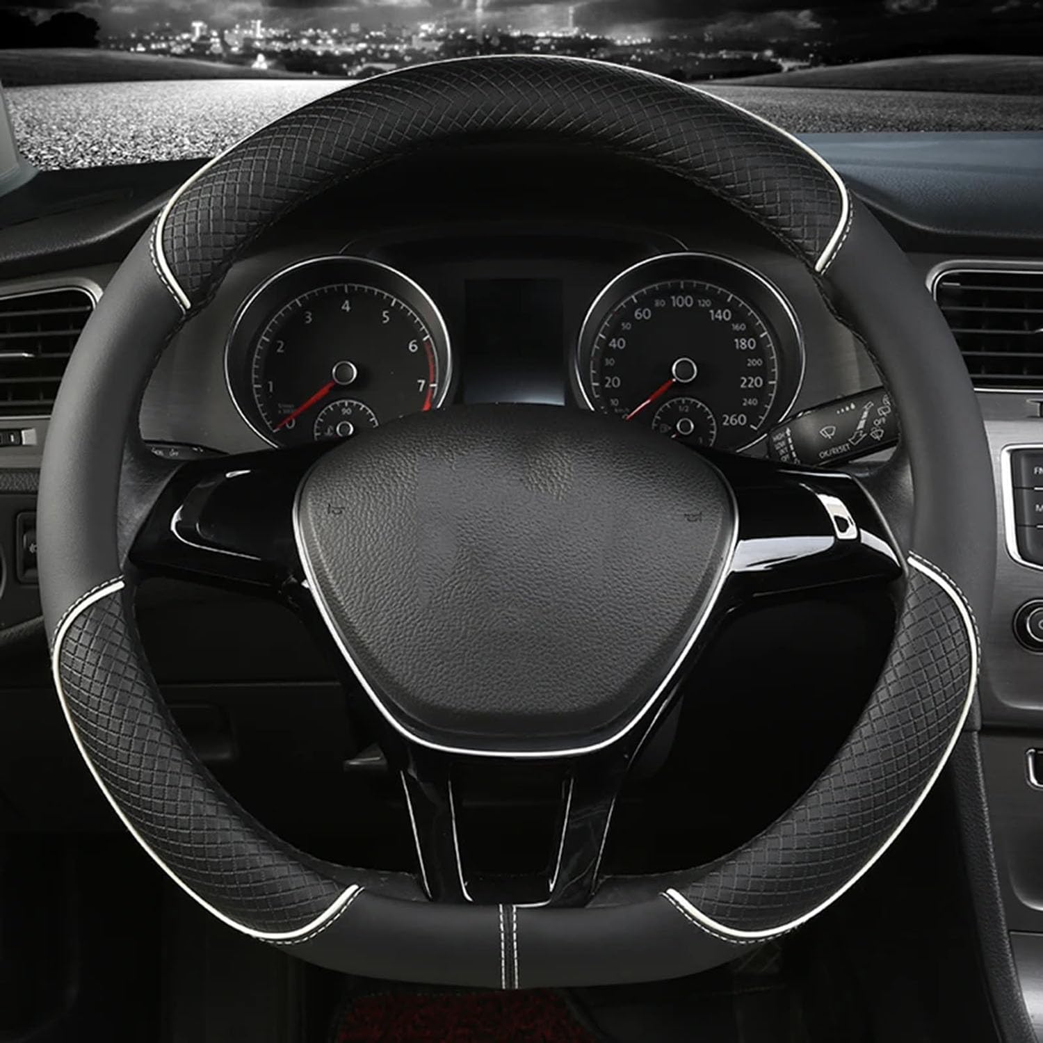 Auto Stuurhoes, Voor VW UP Stuurwiel Bescherming Stuurwielhoezen Bescherming