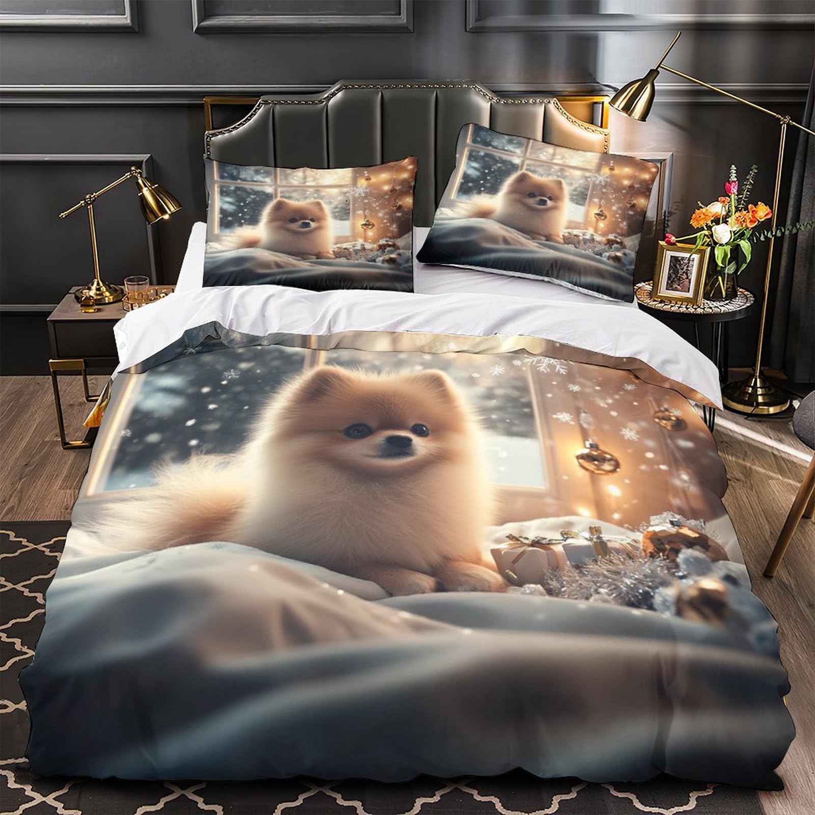 Housse de couette microfibre ultra douce 140x200 résistante ados