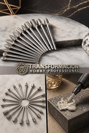 Transformacion 20 Parça Profesyonel Elmas Freze Ucu Seti - 3Mm Şaft Gravür, Taş Ve Cam İşleme Taşlama Seti