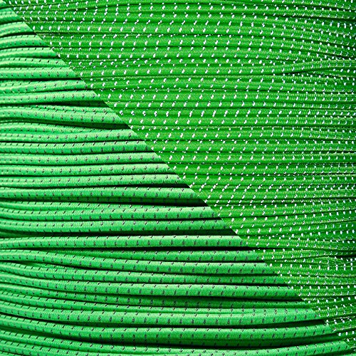 Reflective Shock Cord 1/8” Diameter Elastic Bungee Cord & Lengths Made in the USA