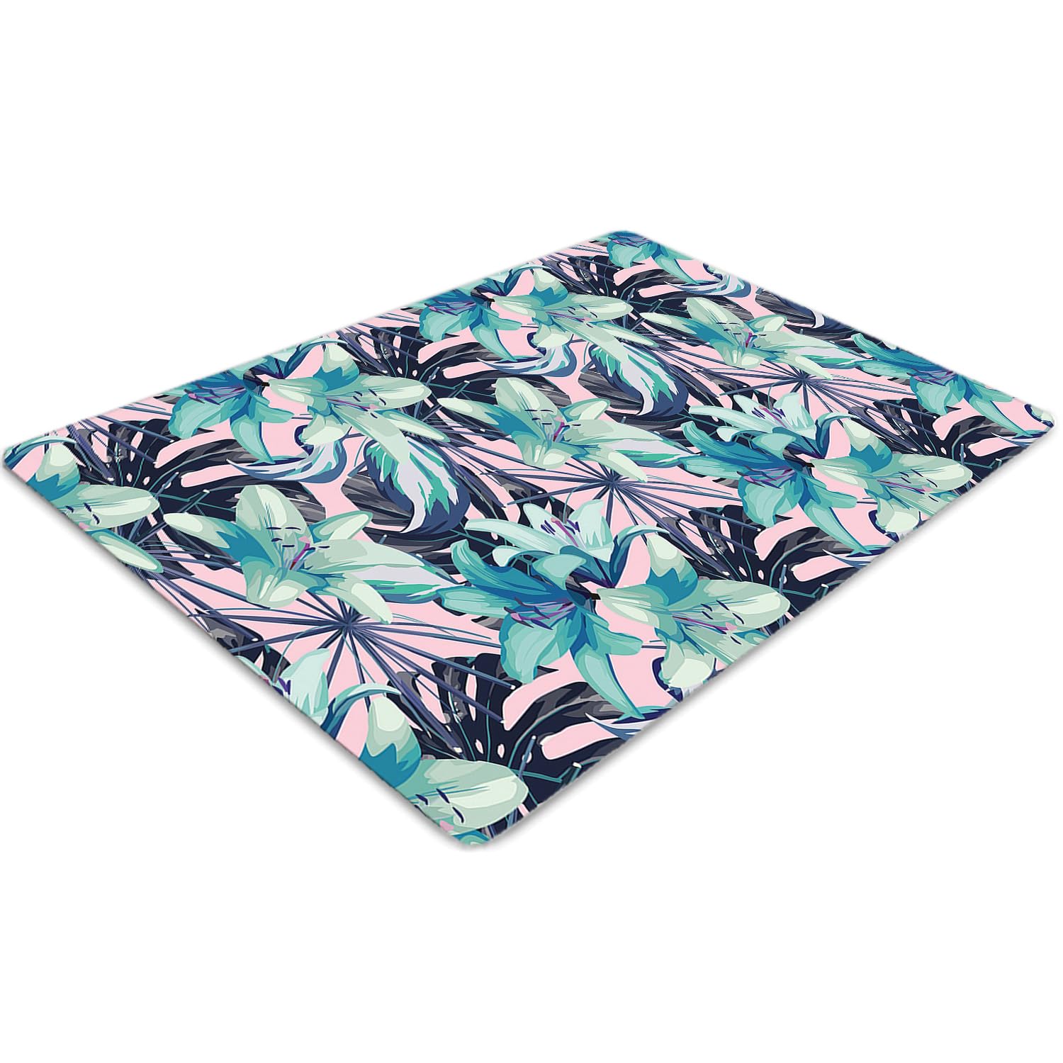 Tapis protection de sols rectangulaire PVC 100x70 cm protège-sol antidérapant