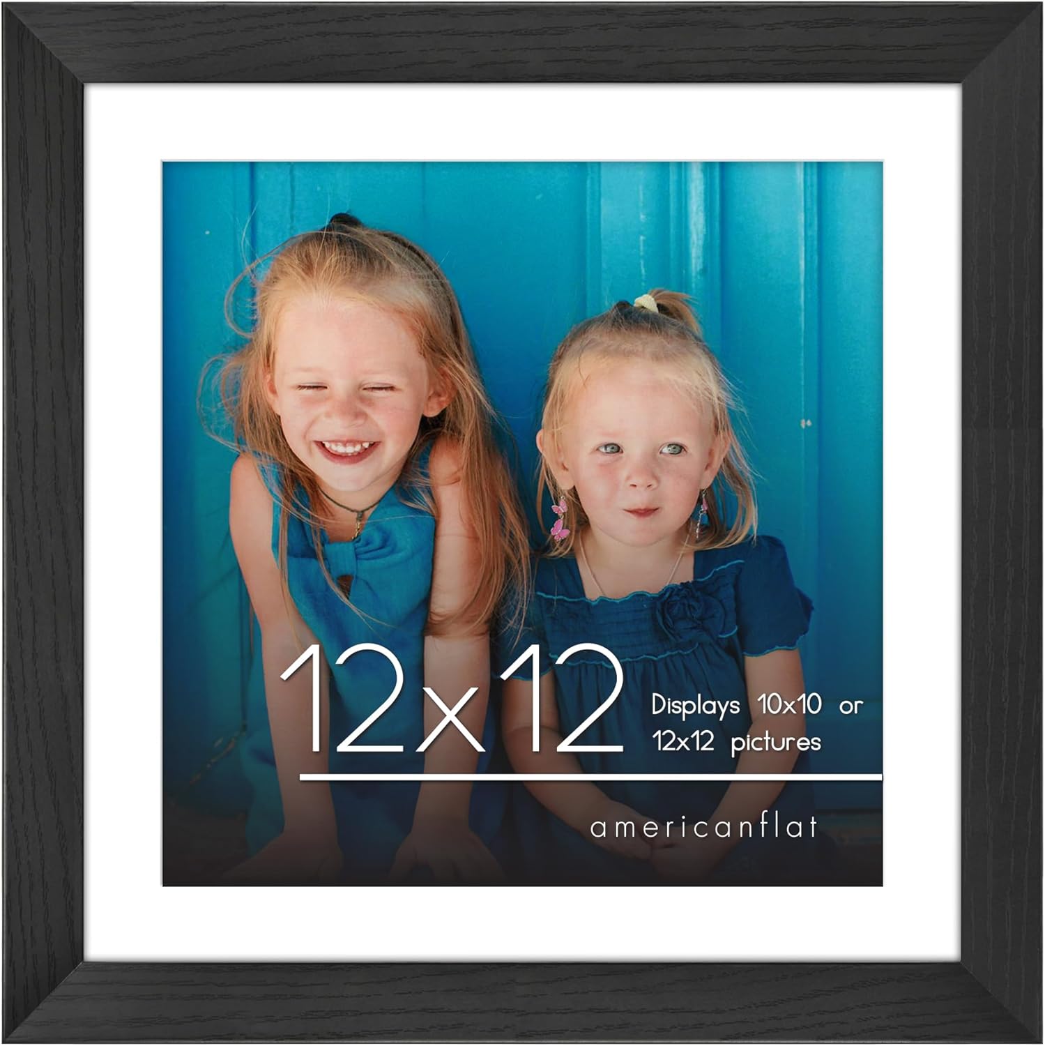 Americanflat Black Picture Frame 12x12 Americanflat Black Picture Frame 12x12