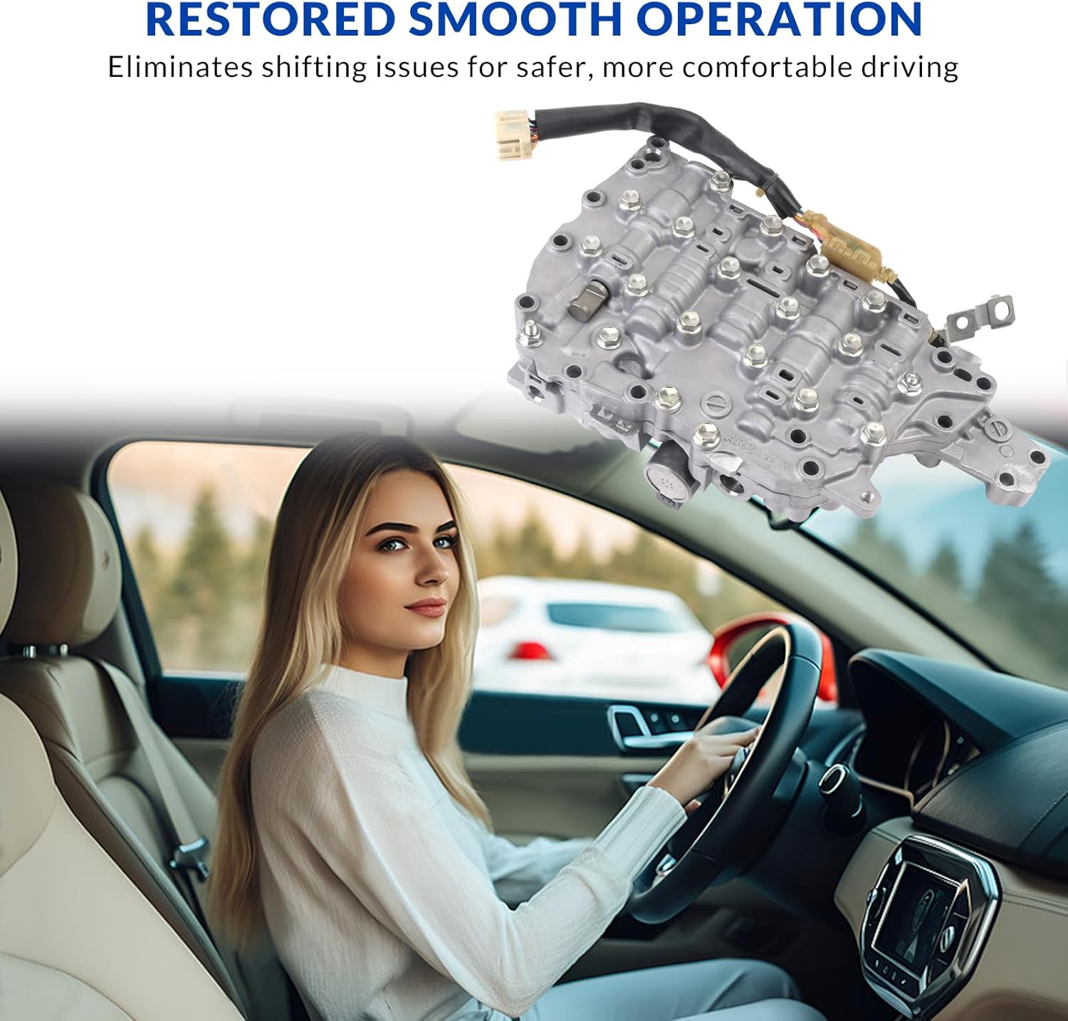 JF017E CVT Transmission Valve Body W/Solenoids Compatible with Nissan Pathfinder Murano V6 3.5L 2013-2019 Replaces 31705-29X6D 31705-29X0C