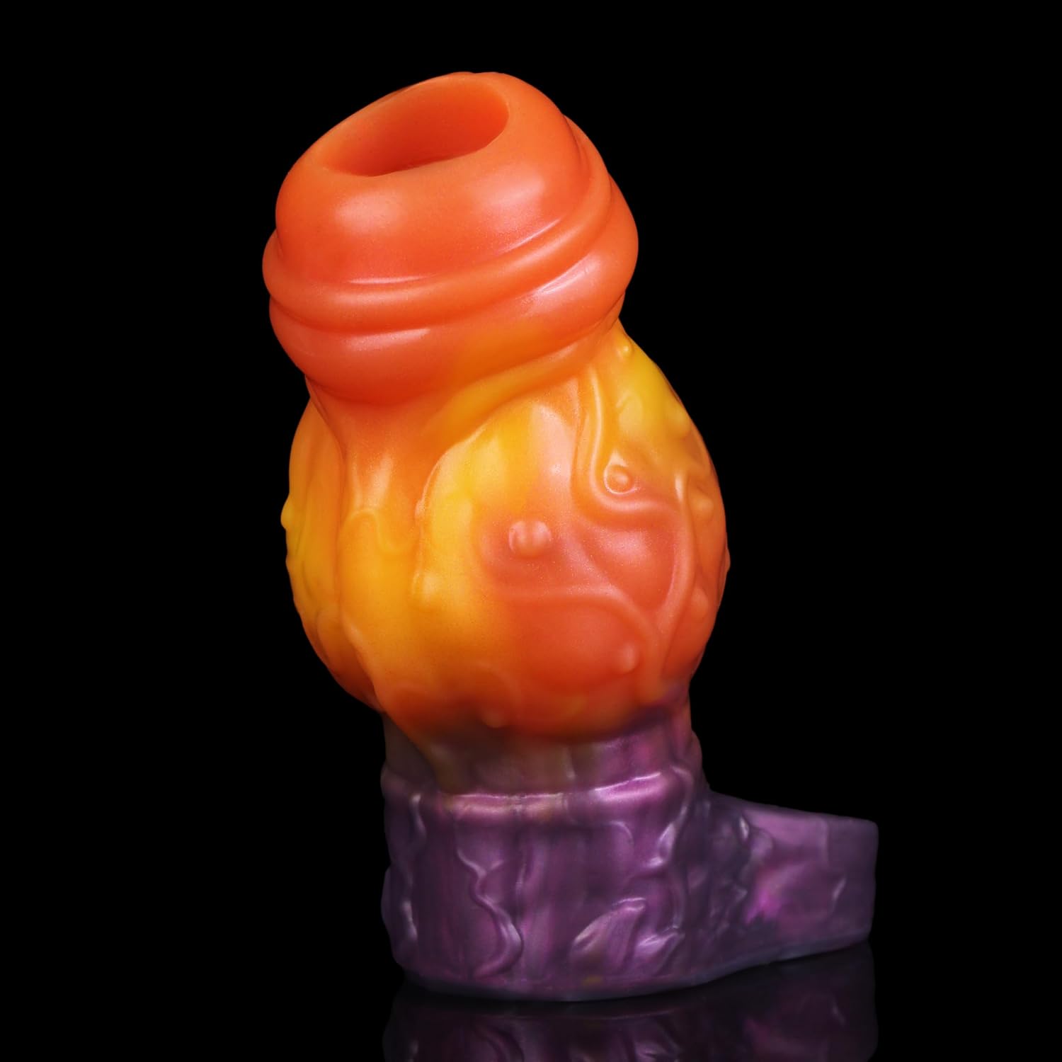 Fantasy Dog Penis Sleeve Extender-Thick Monster Realistic Dildo Penis Sleeve Enlarger Liquid Silicone Reusable Large Dog Knot Dildos Adult Sex Toys with Ball Ring for Men & Couples