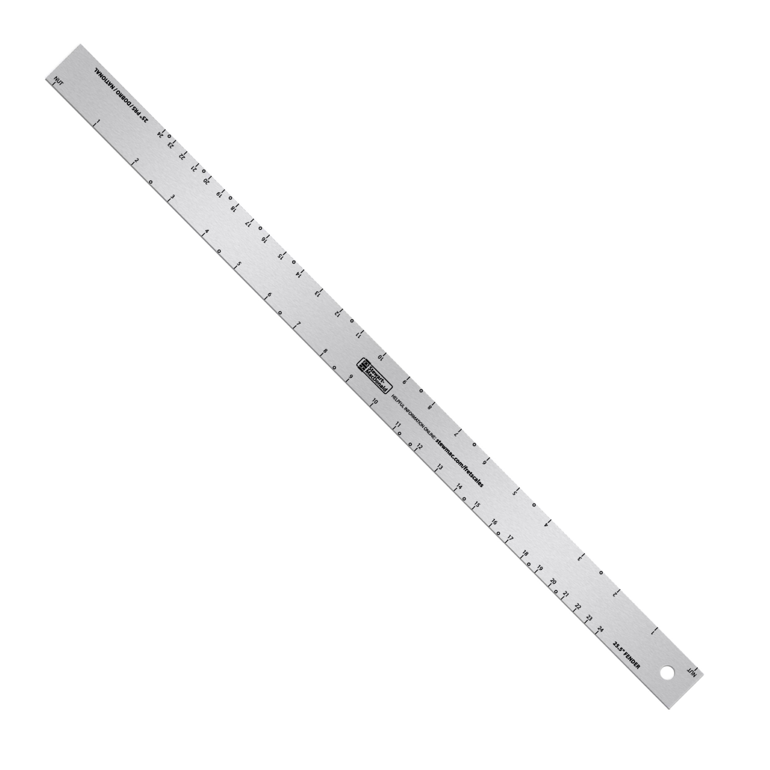 StewMac Regola della scala dei tasti, per parafango/PRS/chitarre classiche | Regola della scala dei tasti, per parafango/PRS/chitarre classiche, per chitarre e liuteria professionale.